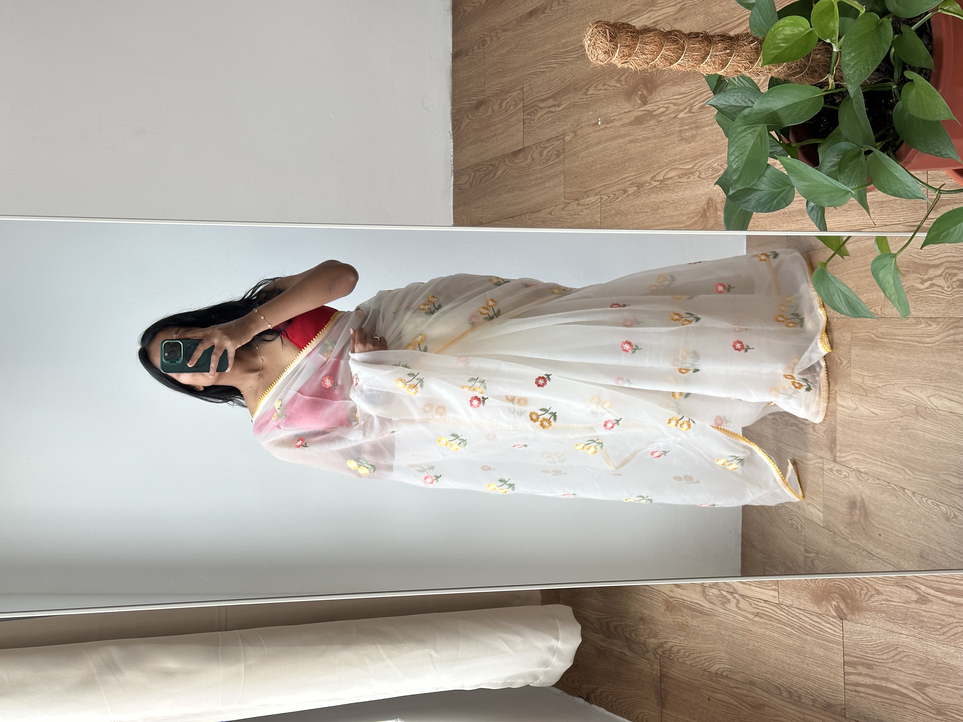 Pure Chiffon Organza Saree