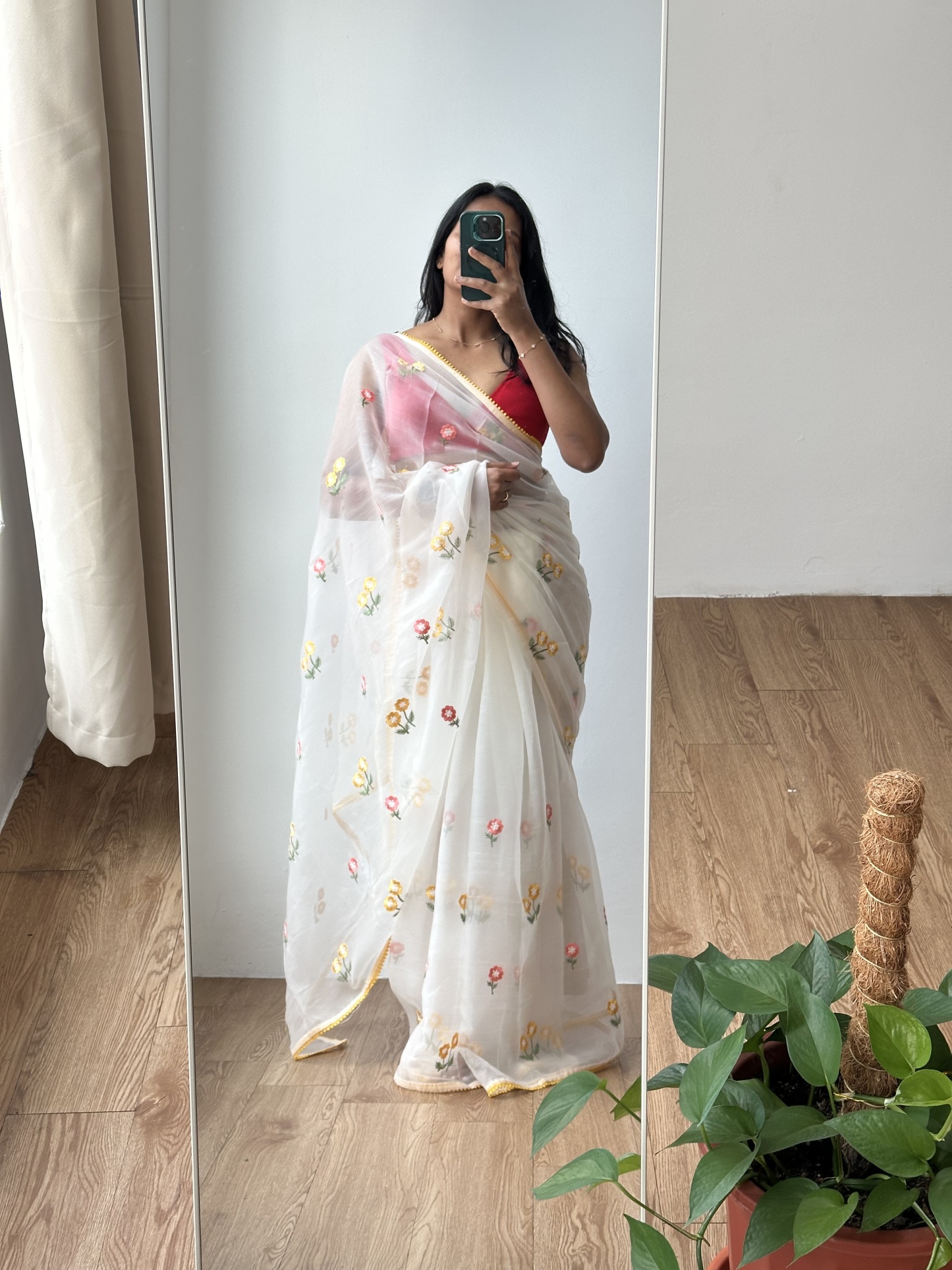 Pure Chiffon Organza Saree