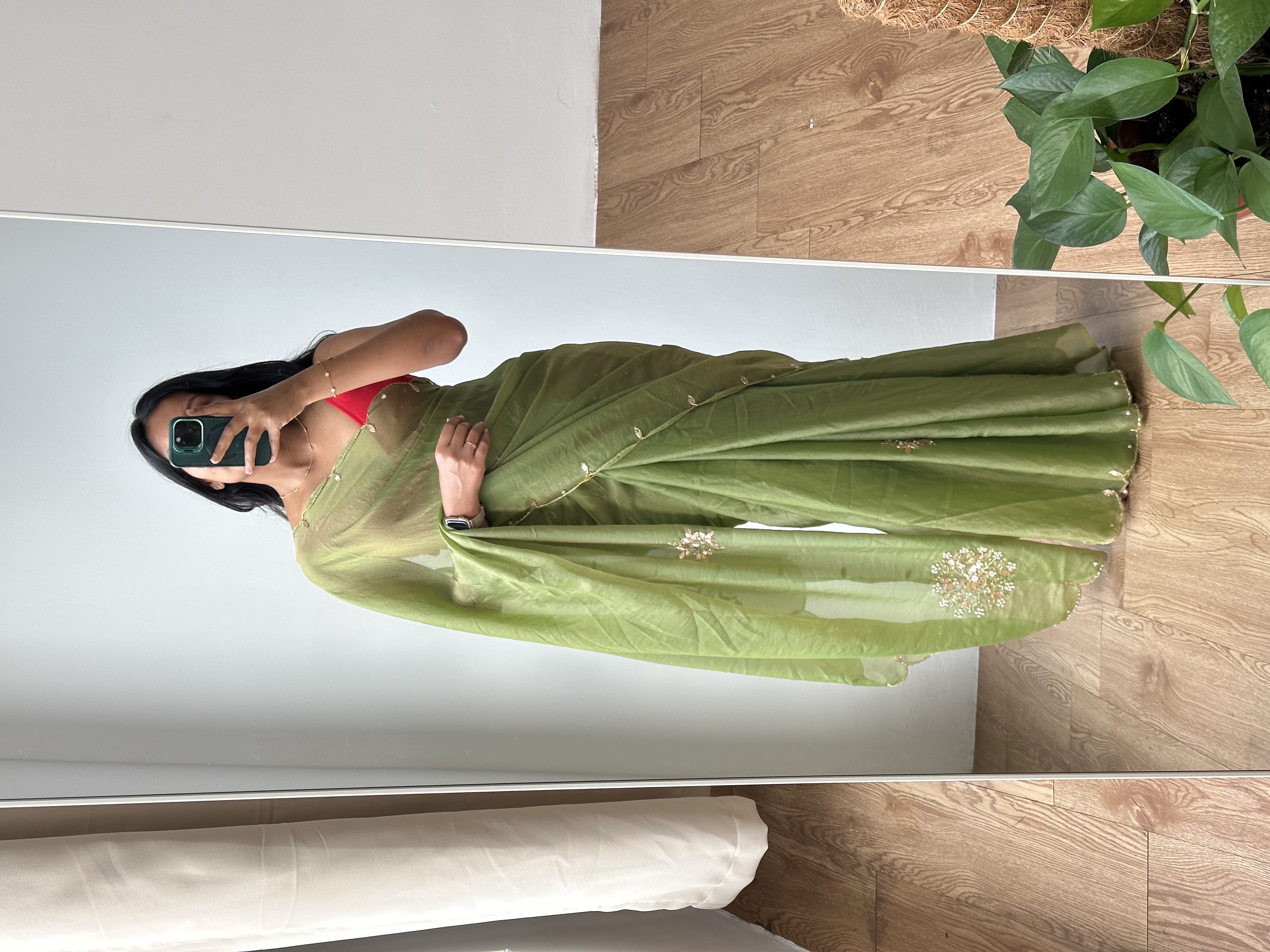 Double Tone Tissue Saree