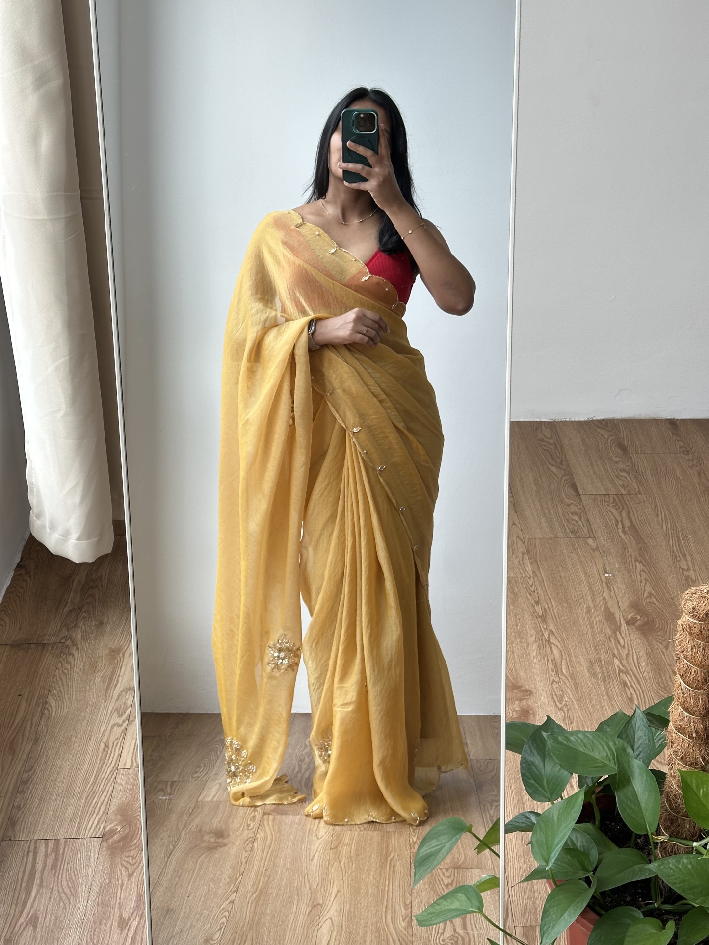 Double Tone Tissue Saree