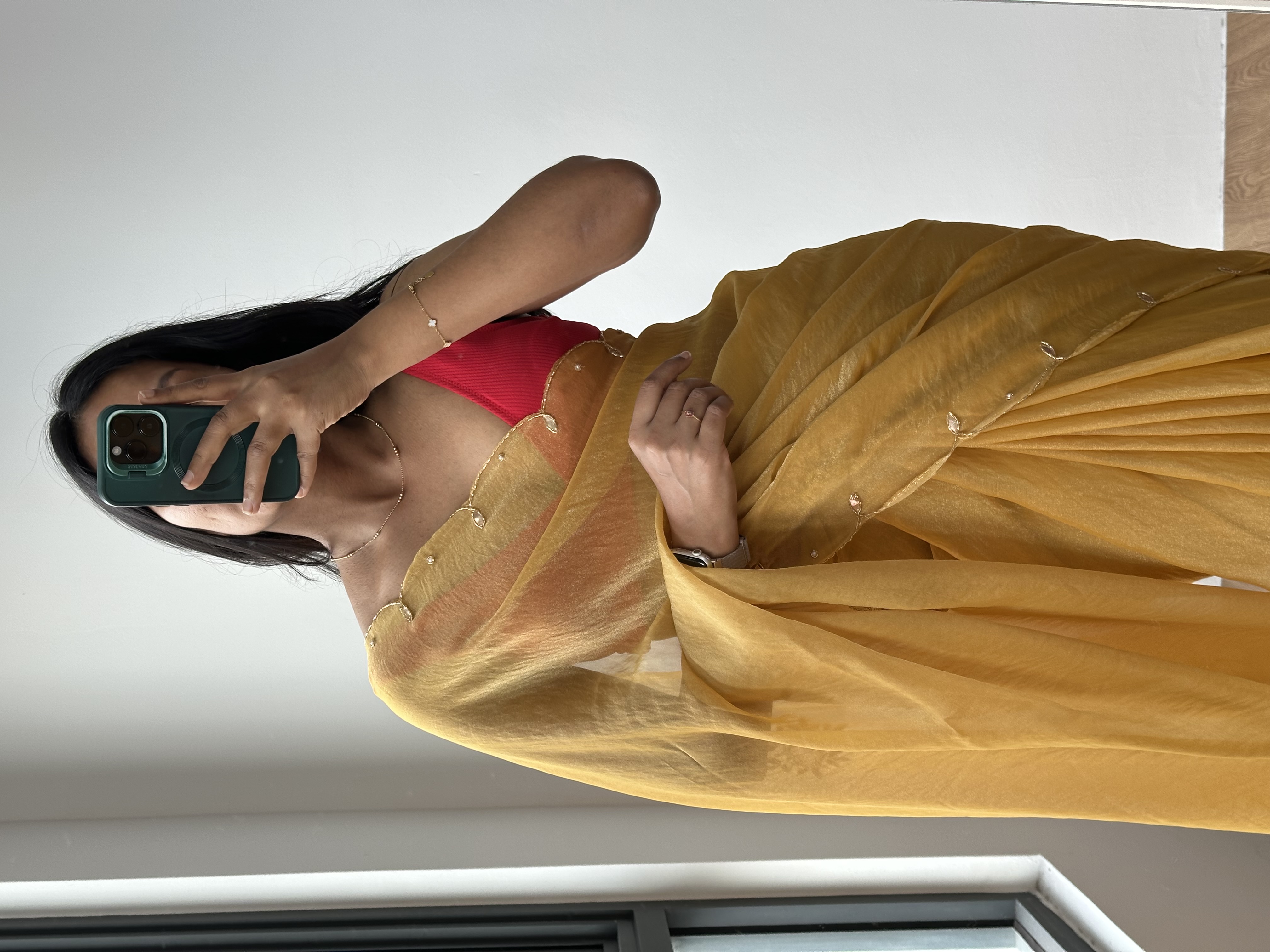 Double Tone Tissue Saree