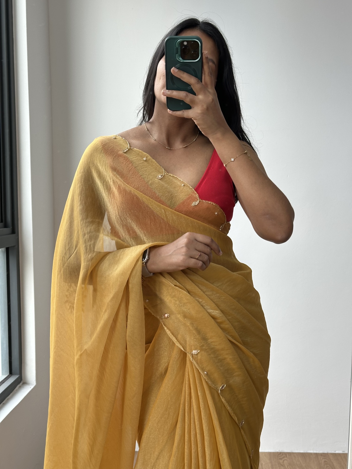 Double Tone Tissue Saree