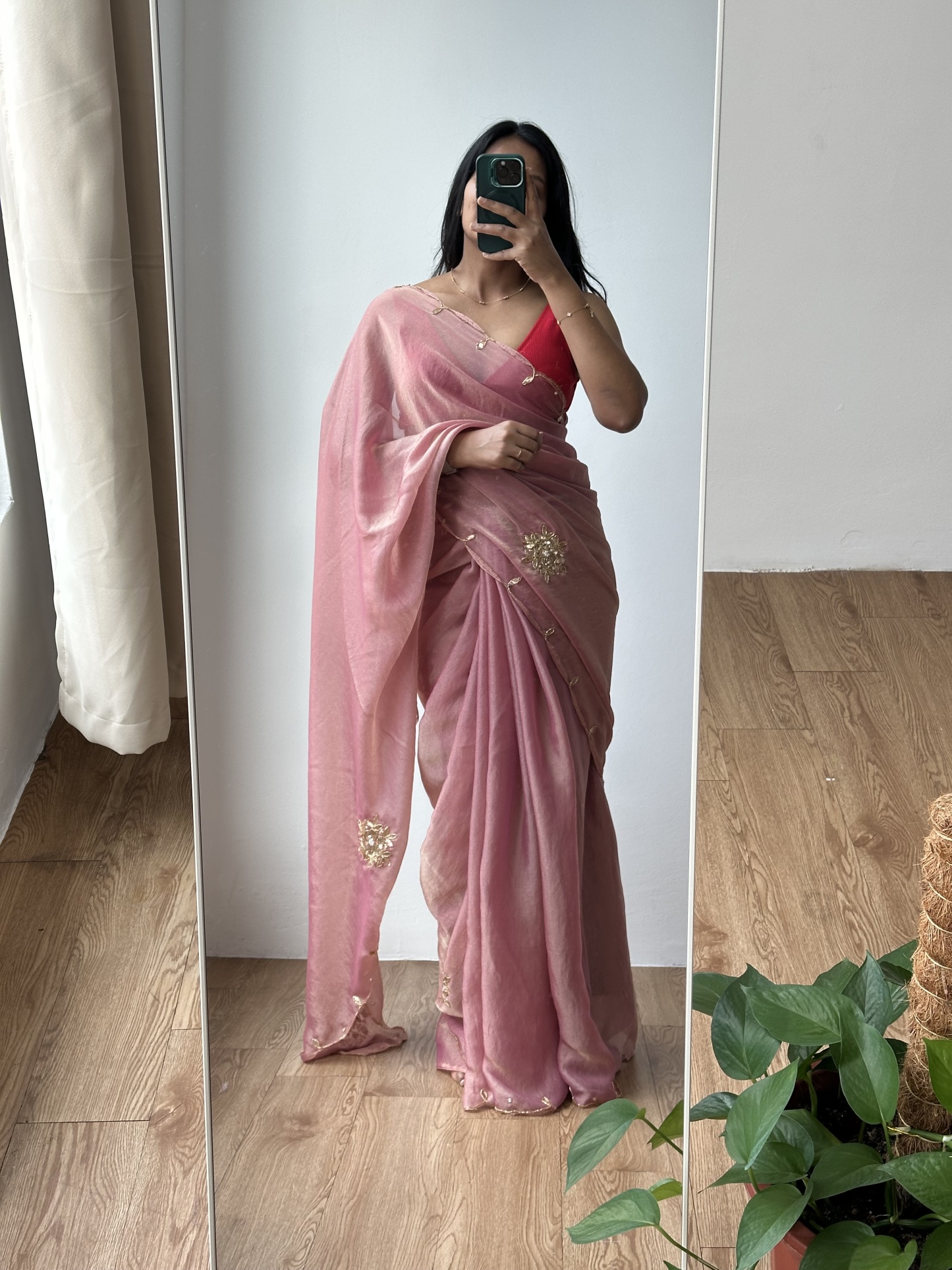 Double Tone Tissue Saree