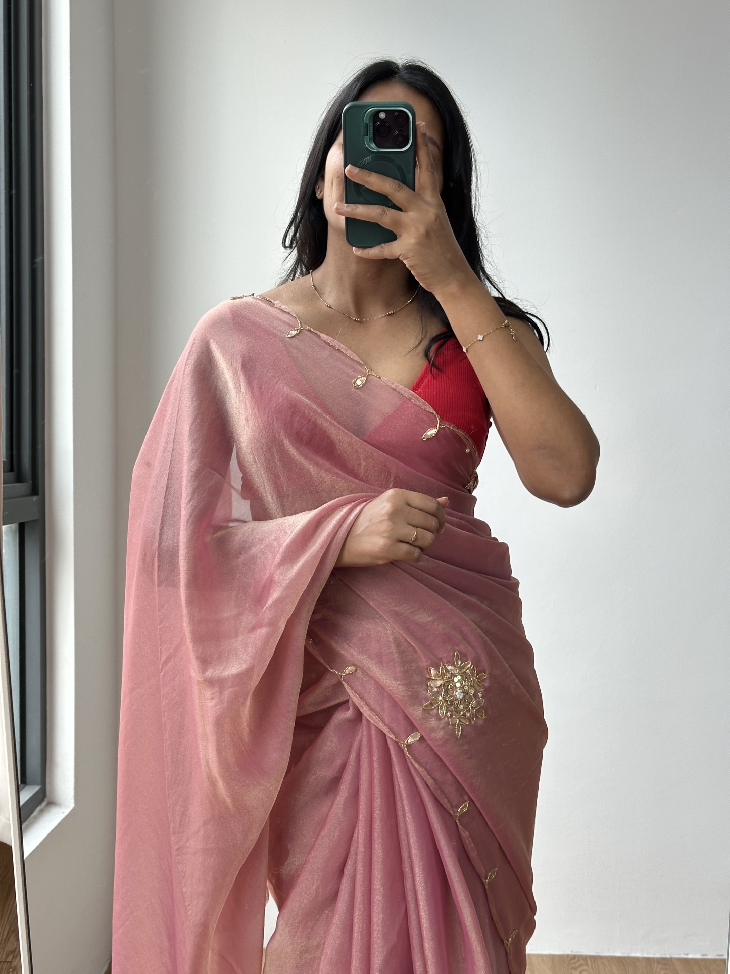 Double Tone Tissue Saree