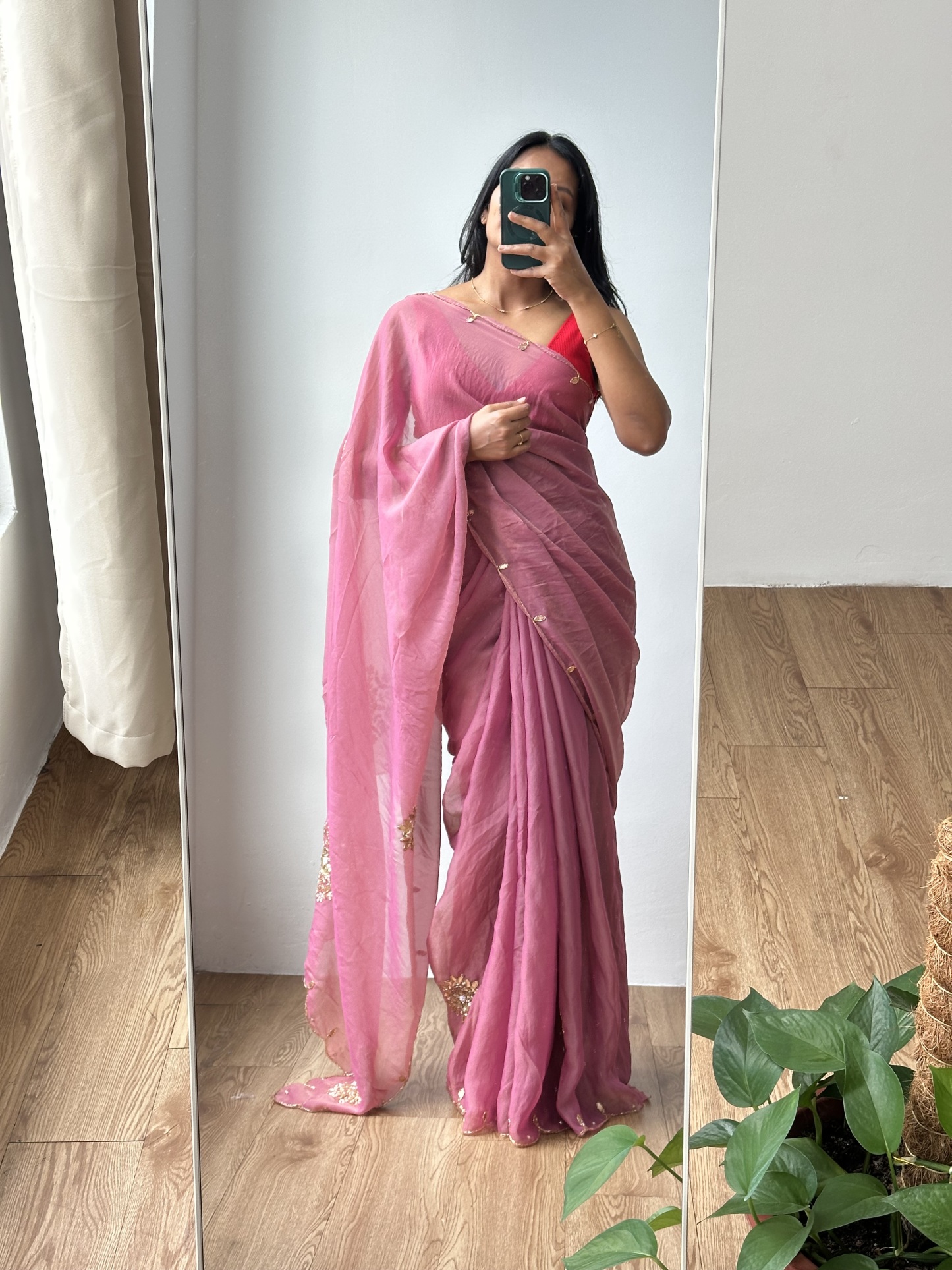 Double Tone Tissue Saree