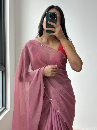 Double Tone Tissue Saree