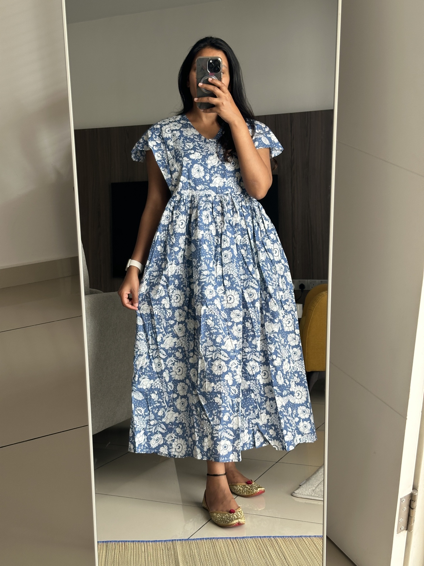 Casual Flowy Ankle Dress