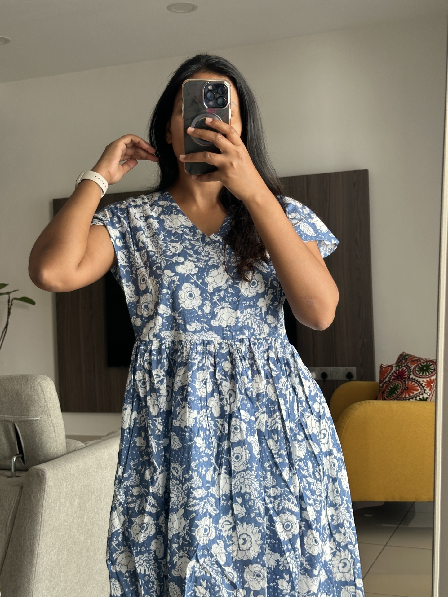 Casual Flowy Ankle Dress