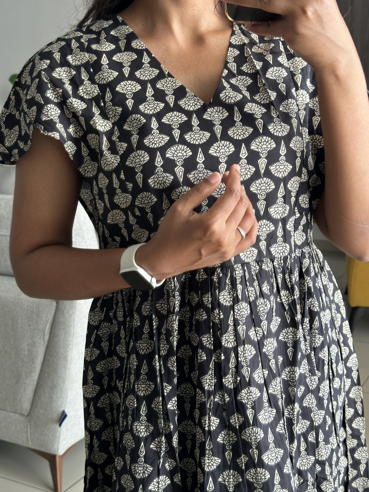 Casual Flowy Ankle Dress