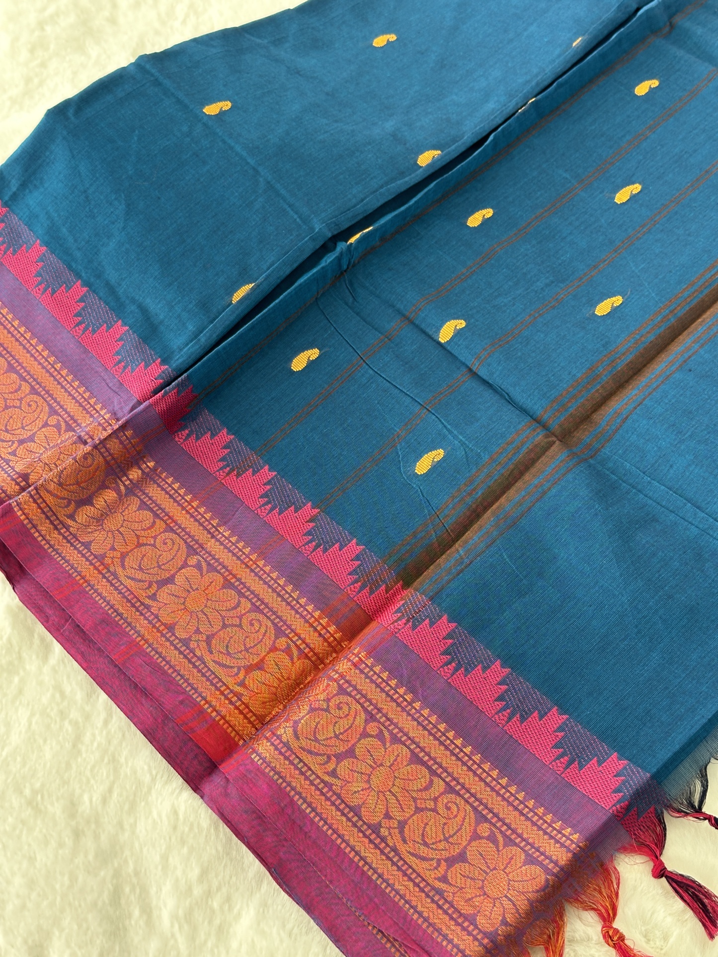 Handloom Chettinad Cotton Saree