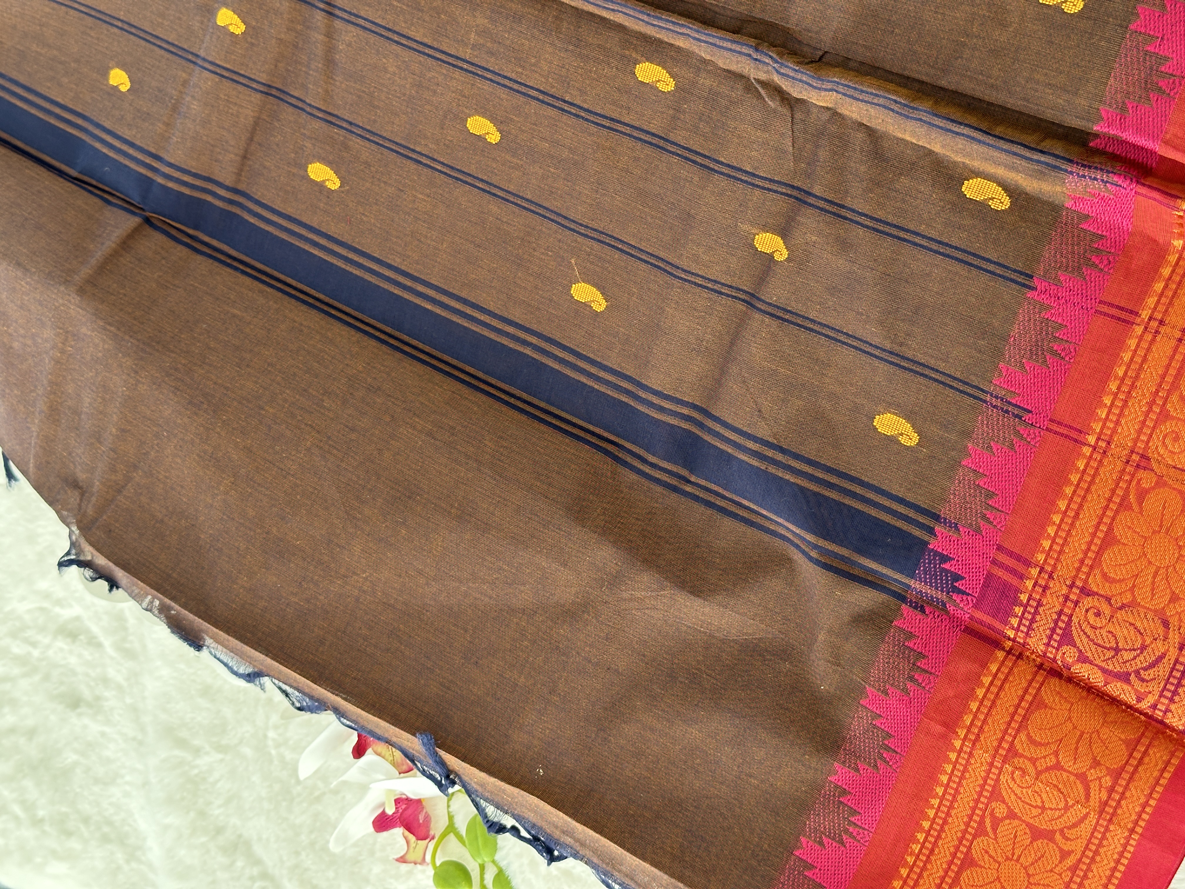 Handloom Chettinad Cotton Saree