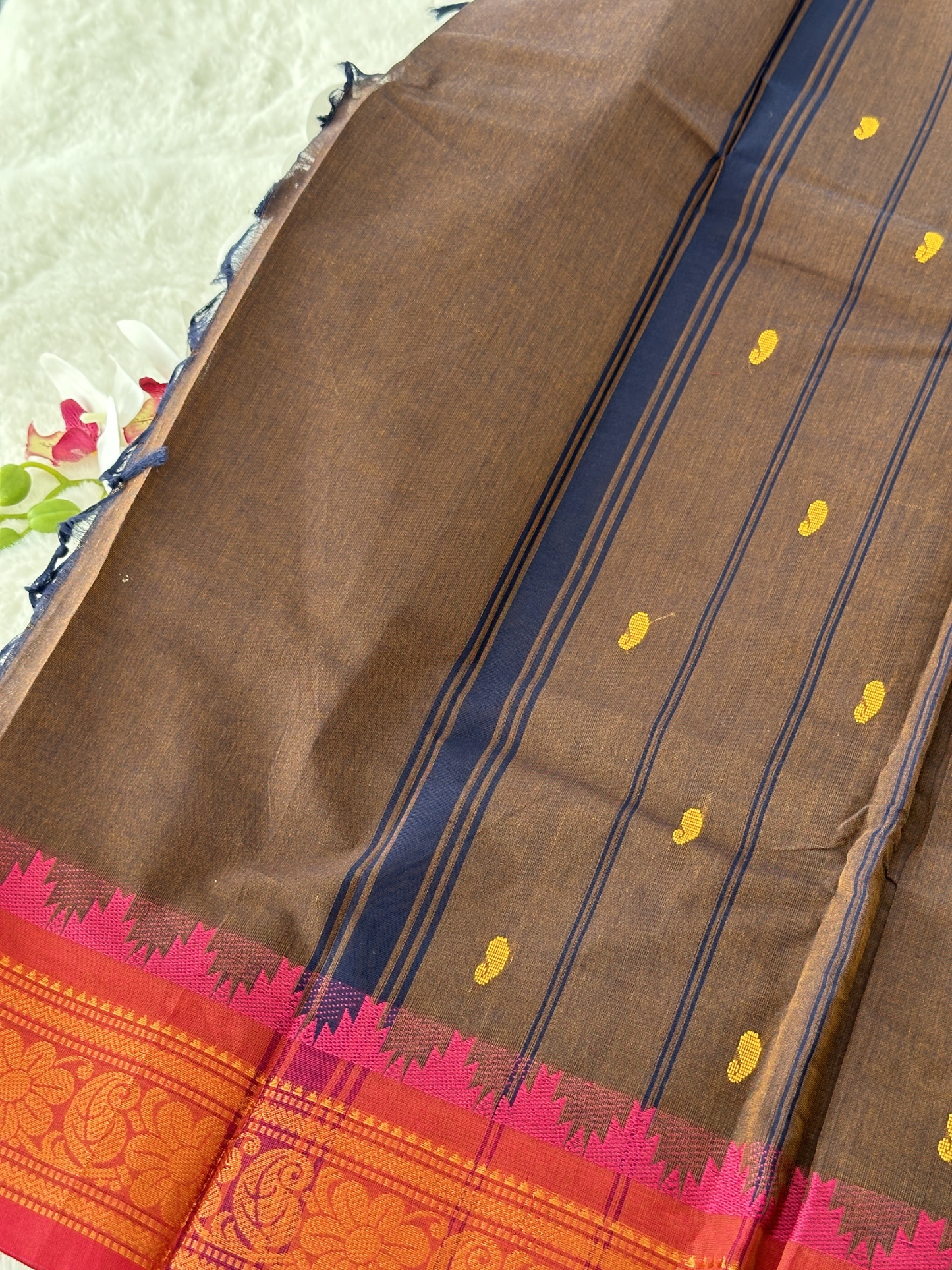 Handloom Chettinad Cotton Saree