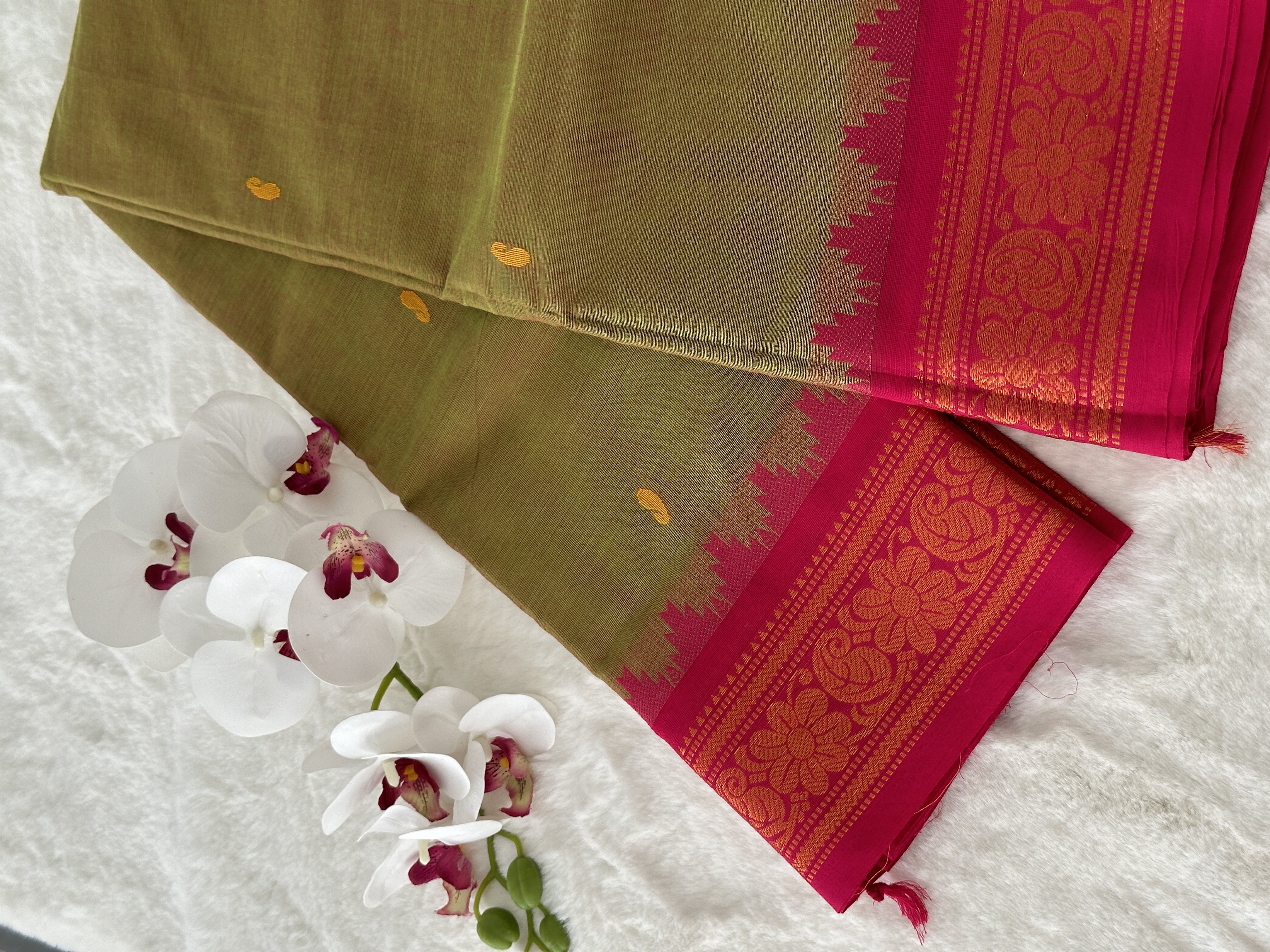 Handloom Chettinad Cotton Saree