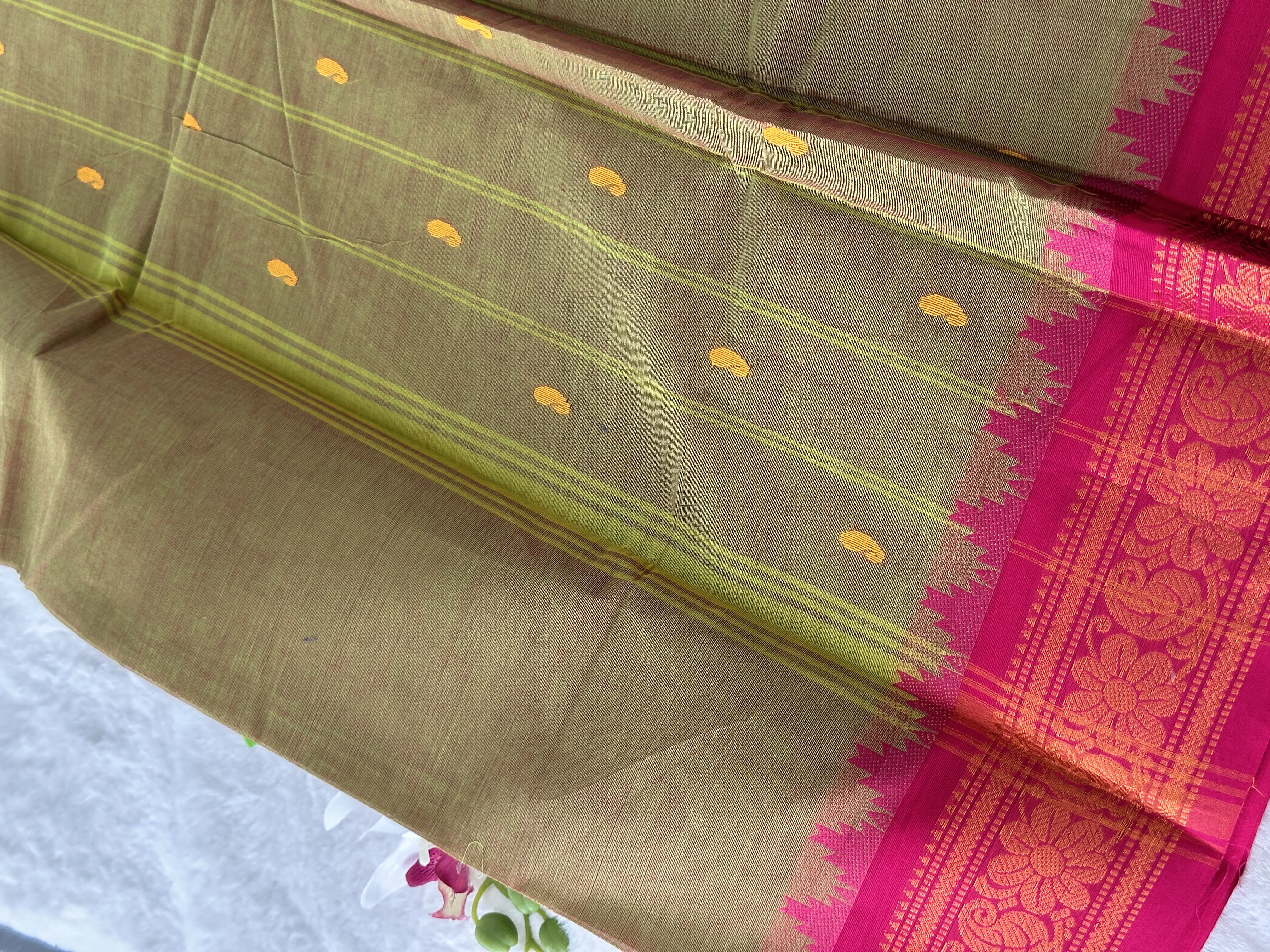 Handloom Chettinad Cotton Saree