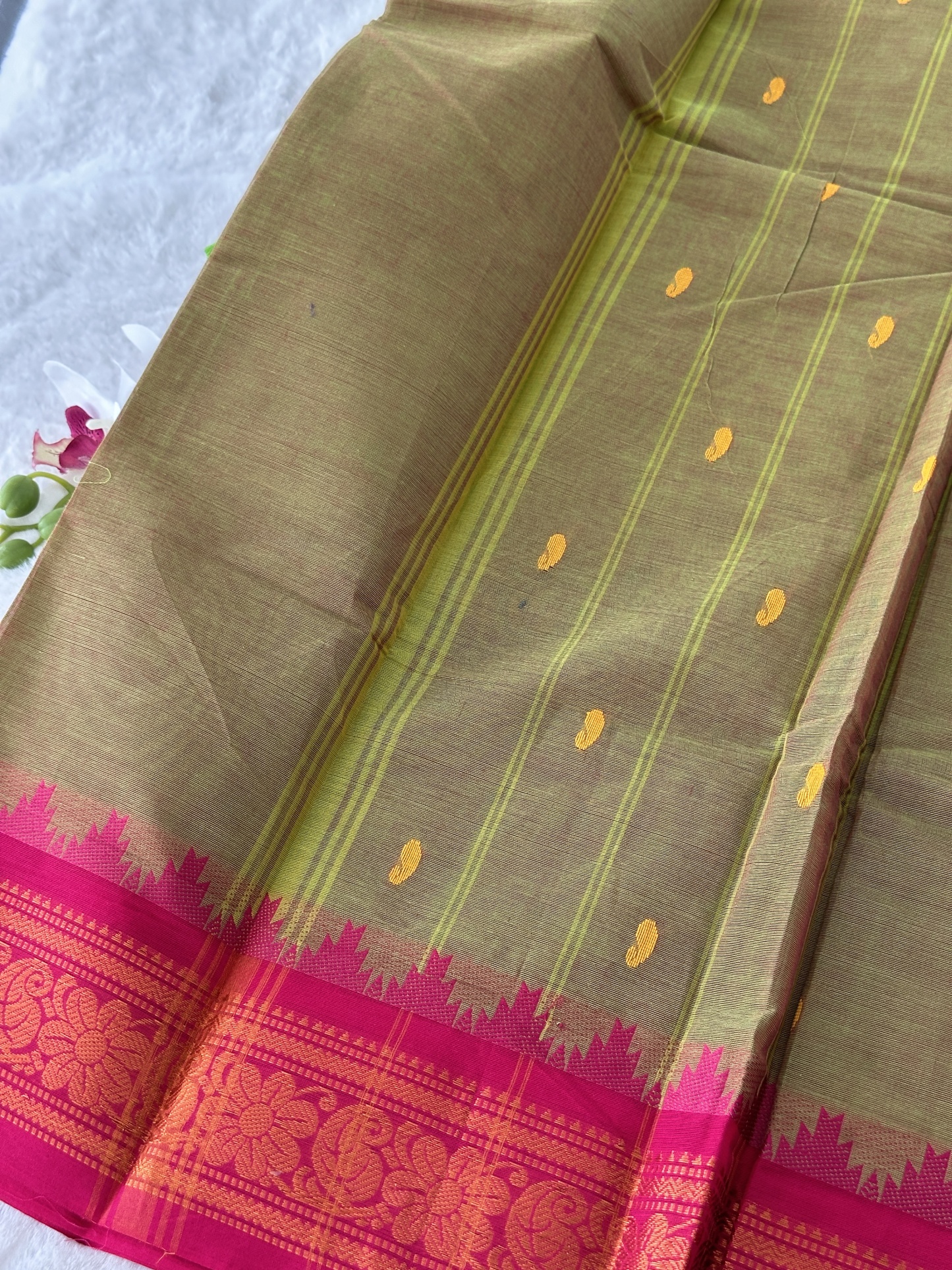 Handloom Chettinad Cotton Saree
