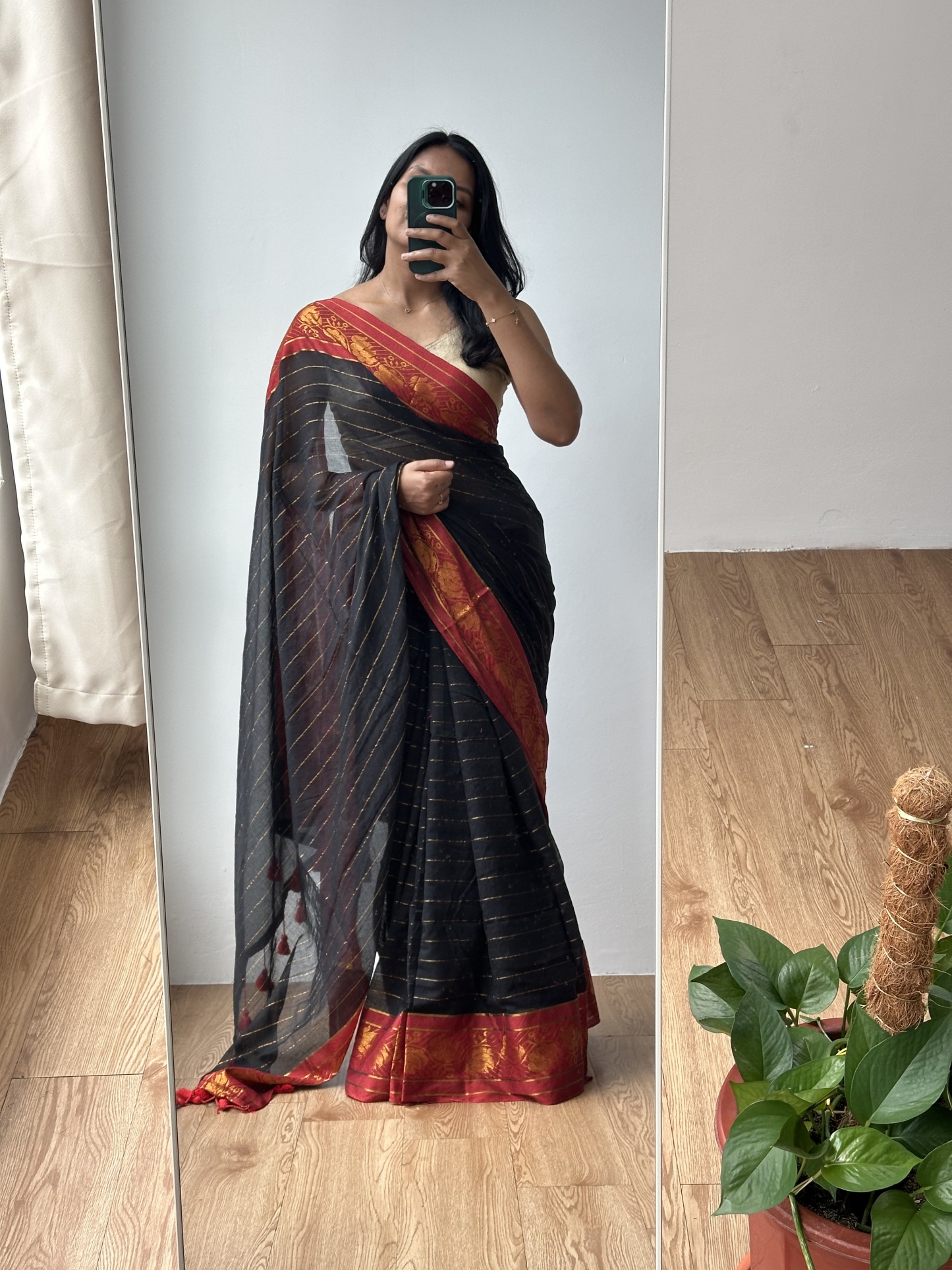 Mul Cotton Contrast Border