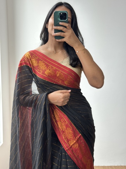 Mul Cotton Contrast Border