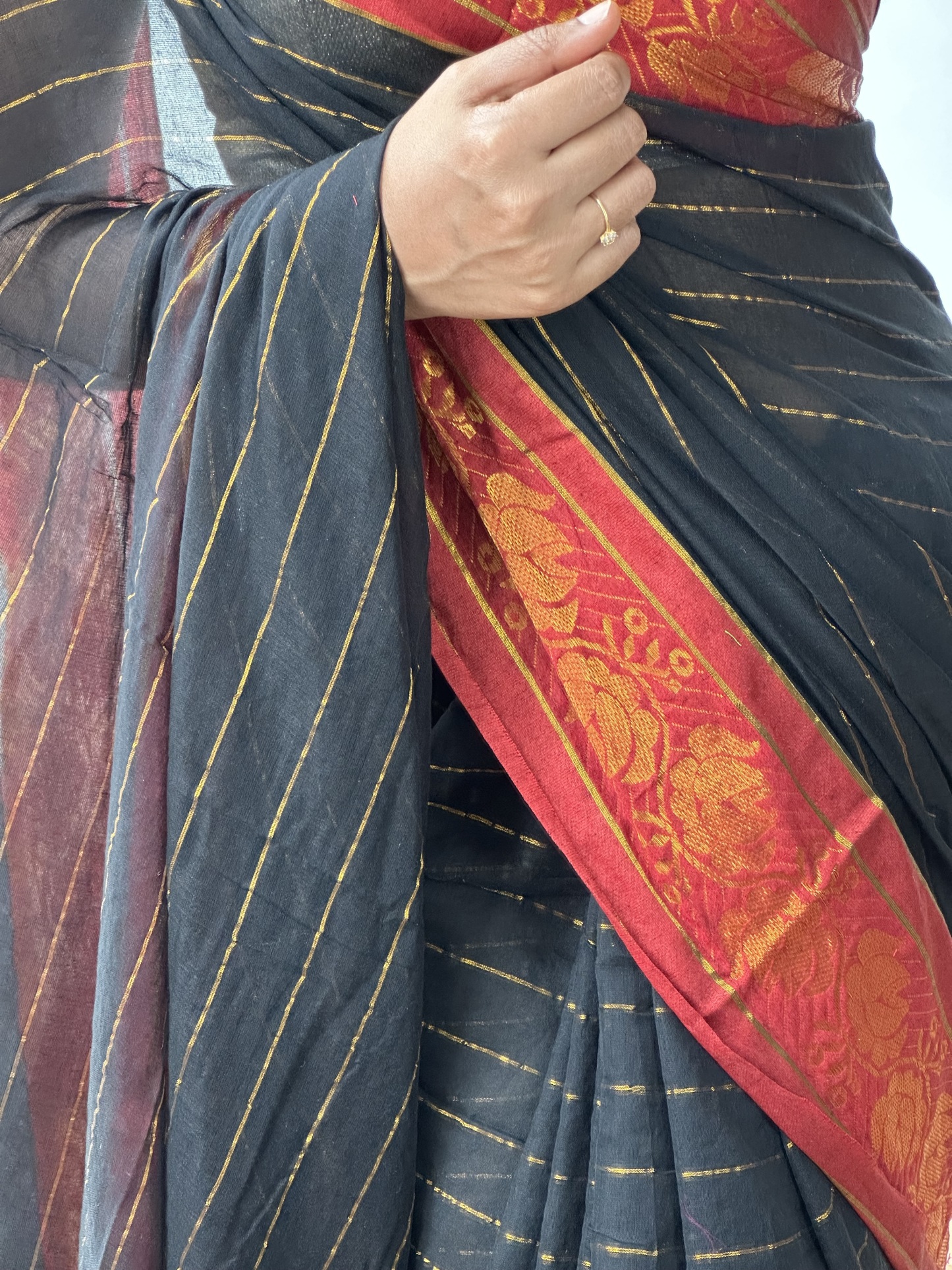Mul Cotton Contrast Border