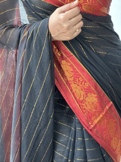 Mul Cotton Contrast Border