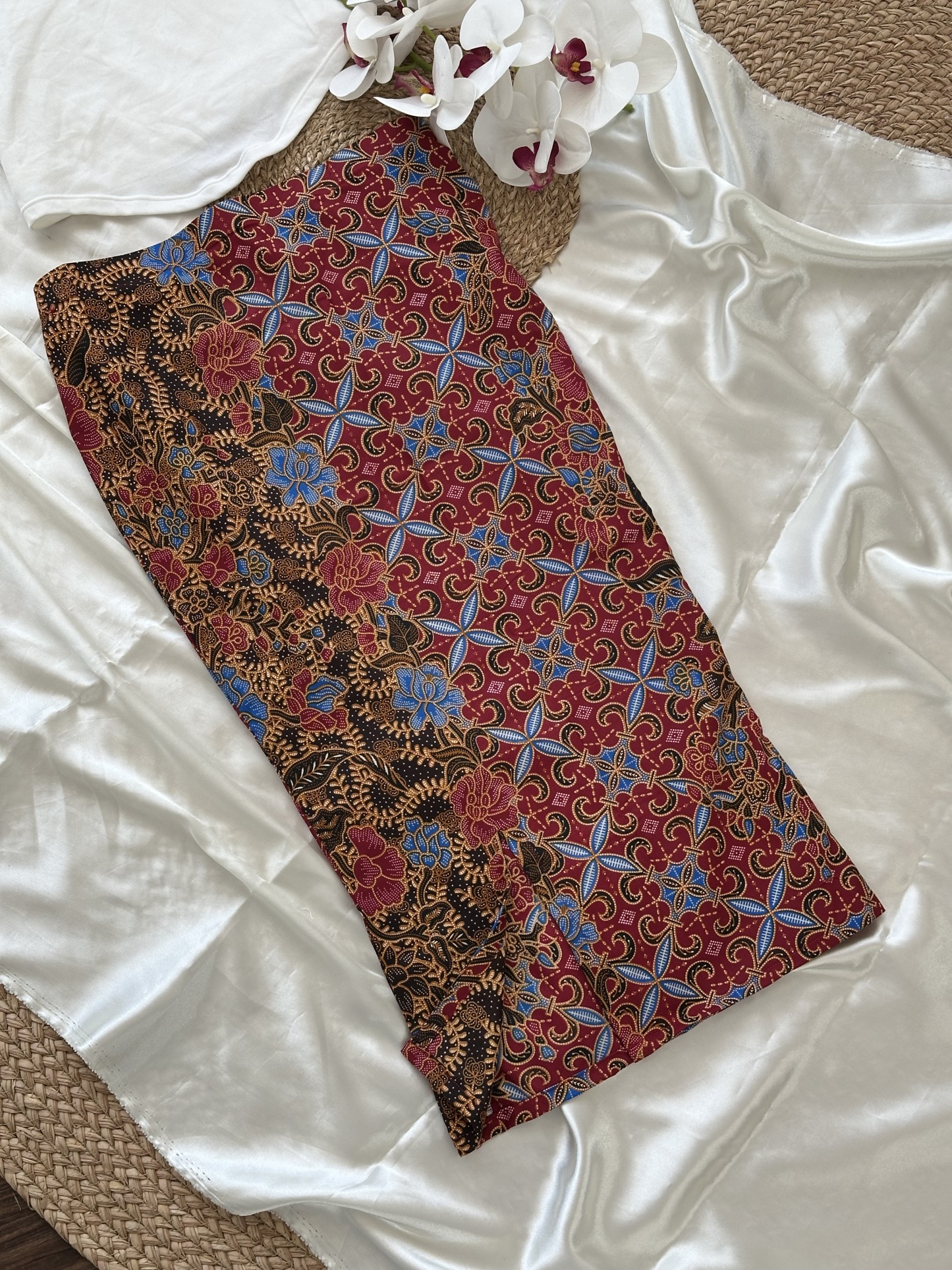 Sarong Midi Pencil Skirt (Size XS)