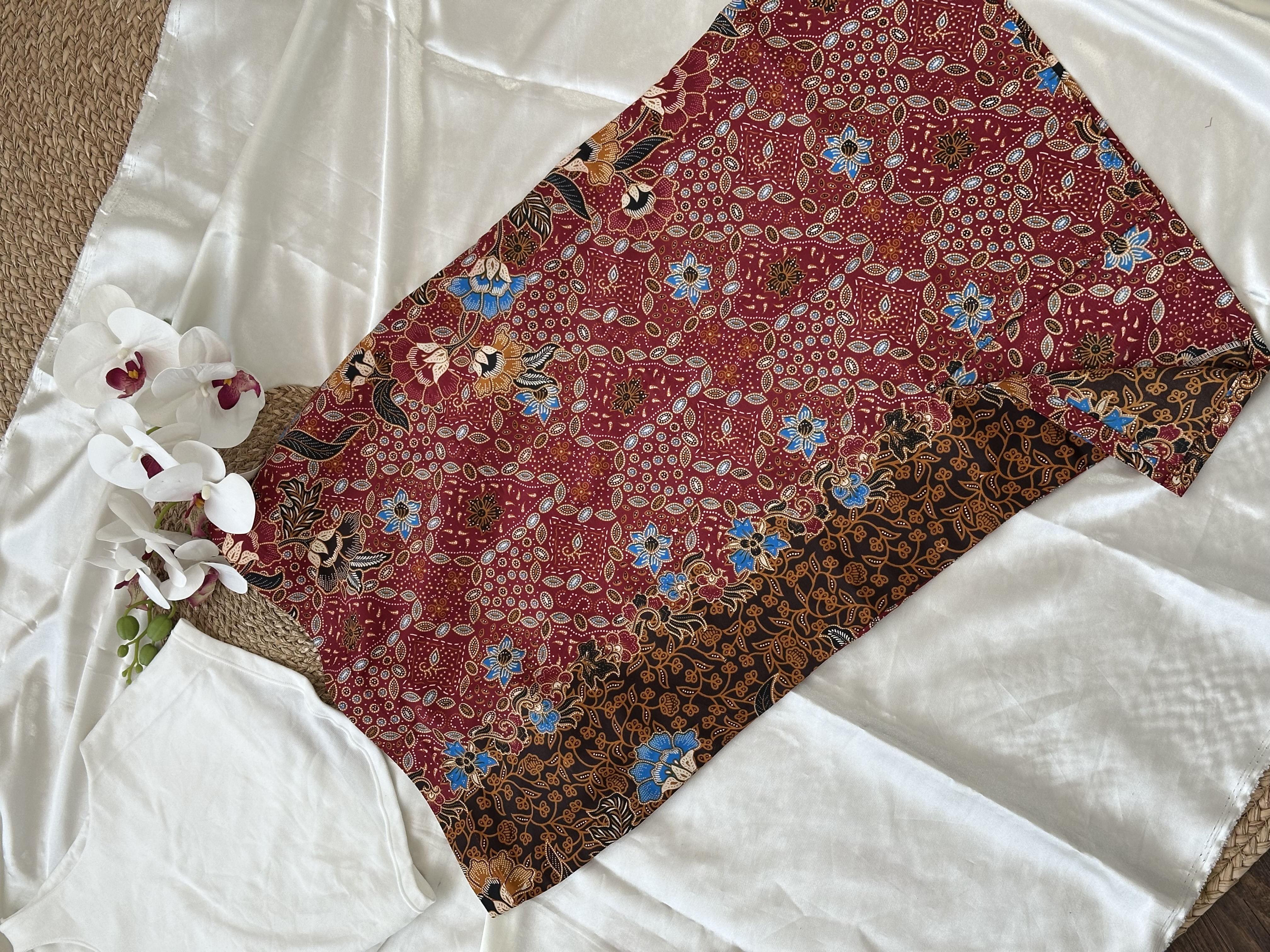 Sarong Midi Pencil Skirt (Size L)