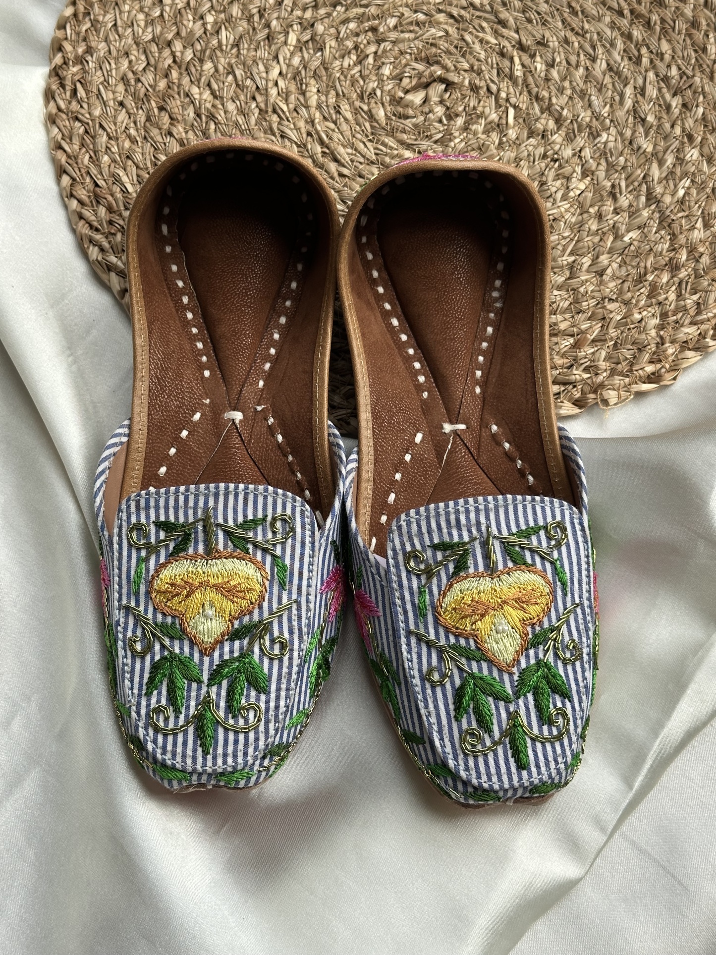 Stripes Embroidered Loafer