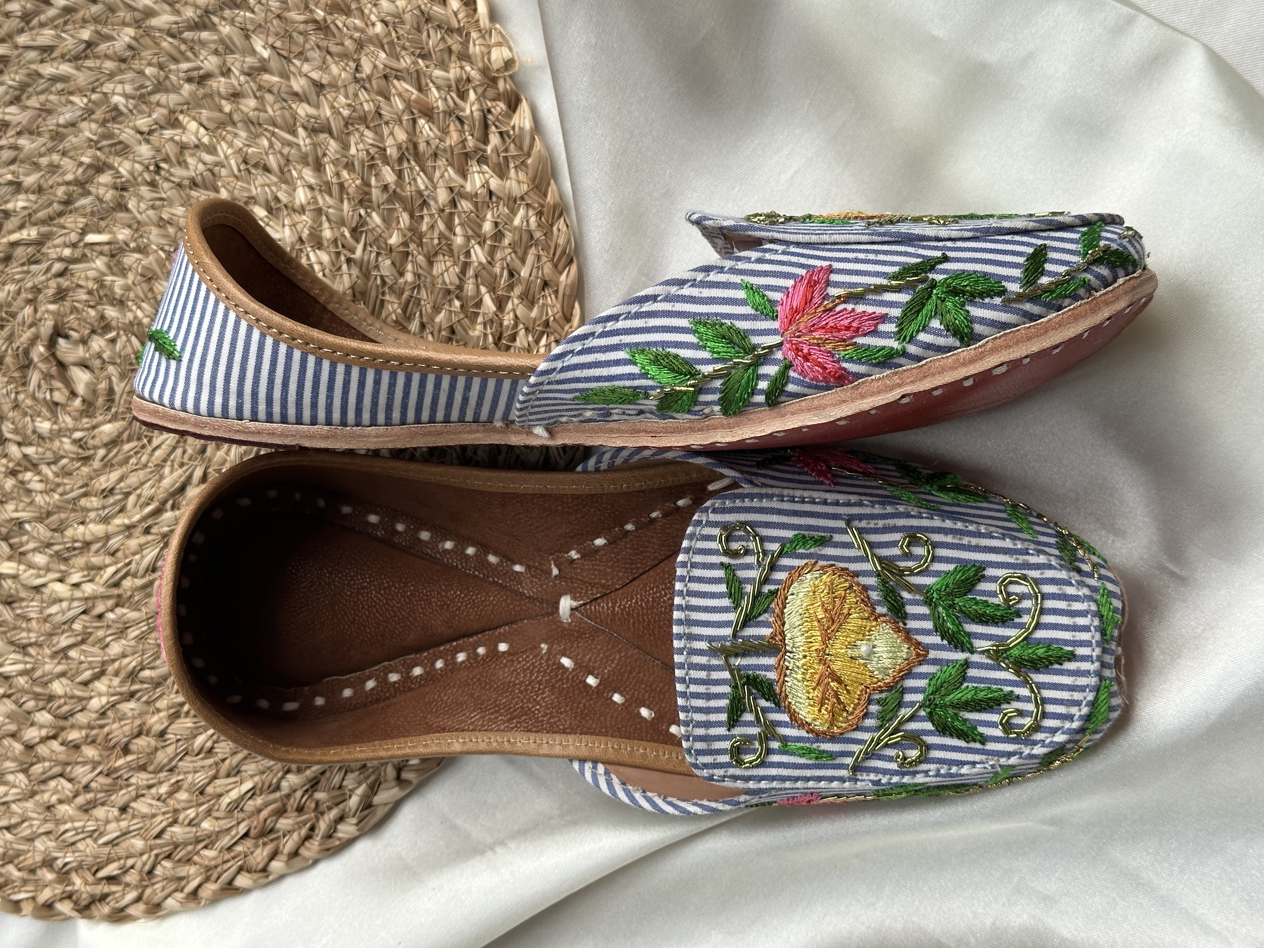 Stripes Embroidered Loafer