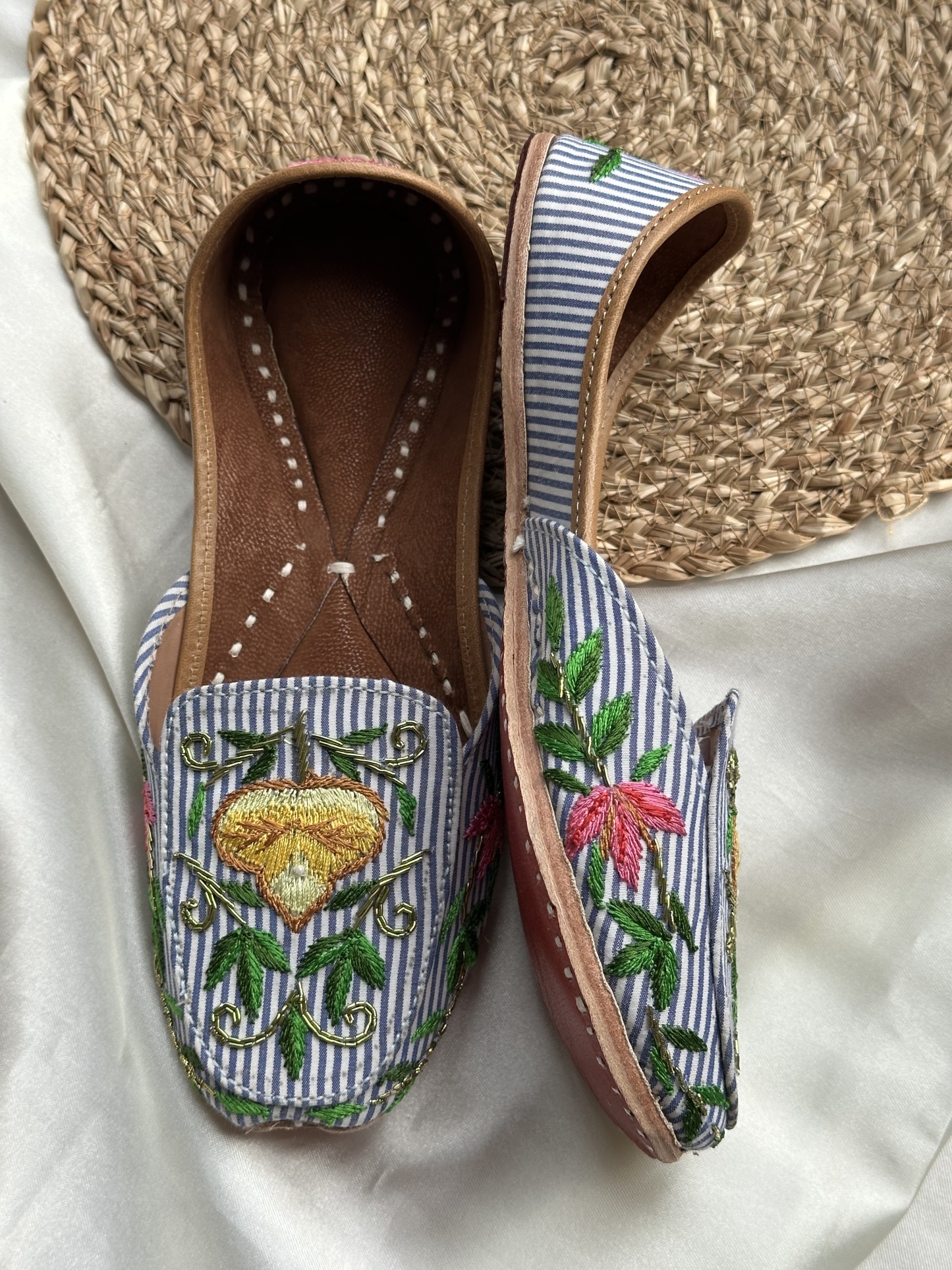Stripes Embroidered Loafer