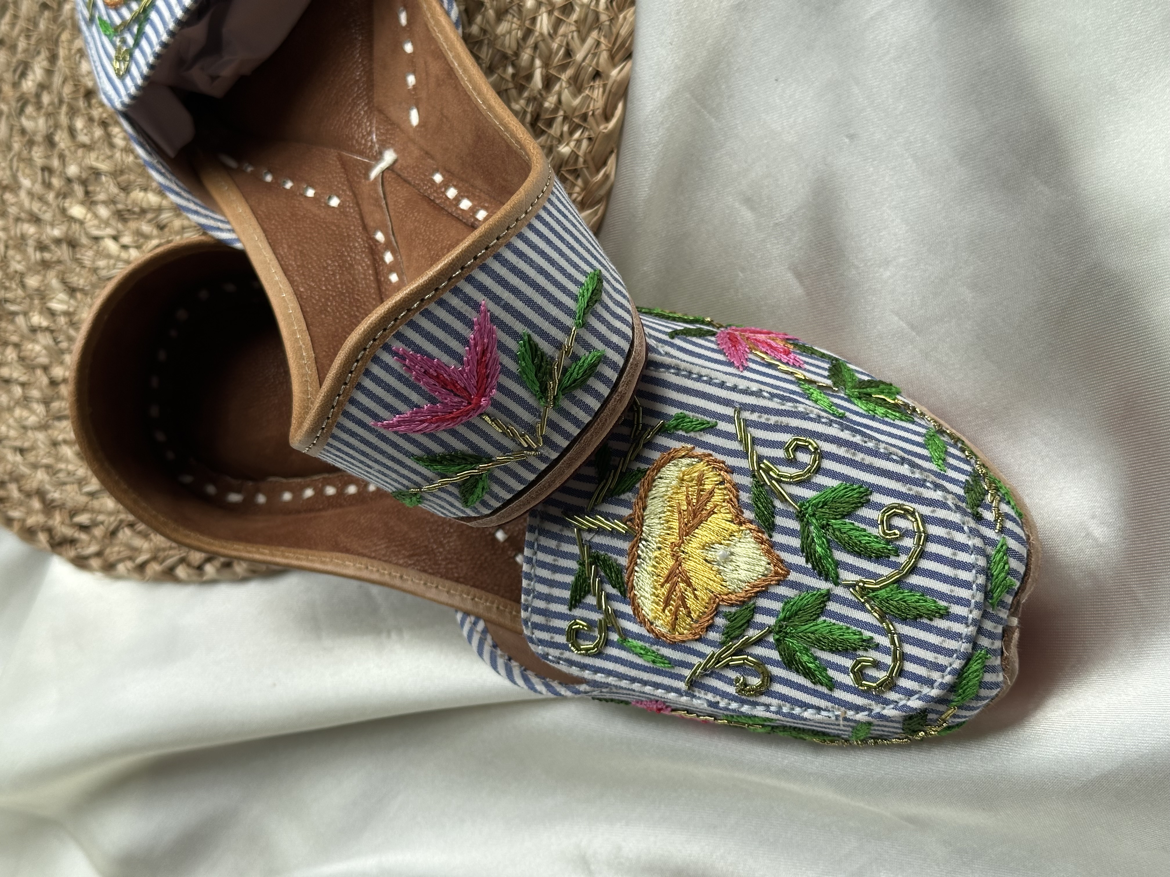 Stripes Embroidered Loafer