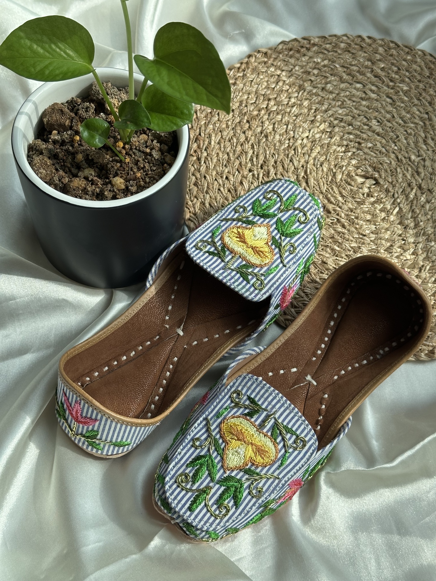 Stripes Embroidered Loafer