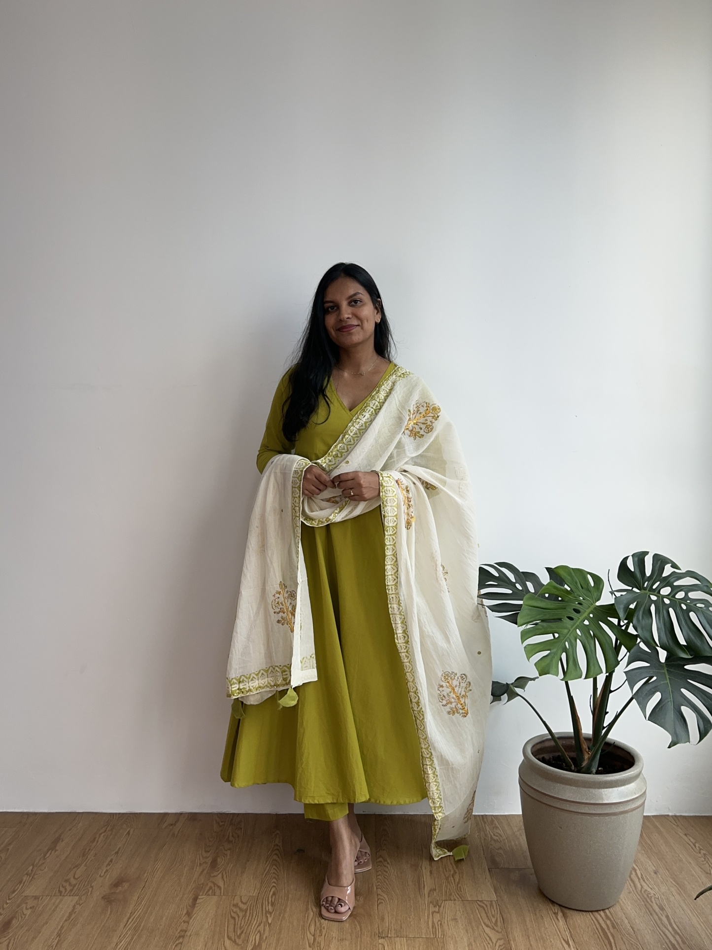 Handblock Angrakha Suit