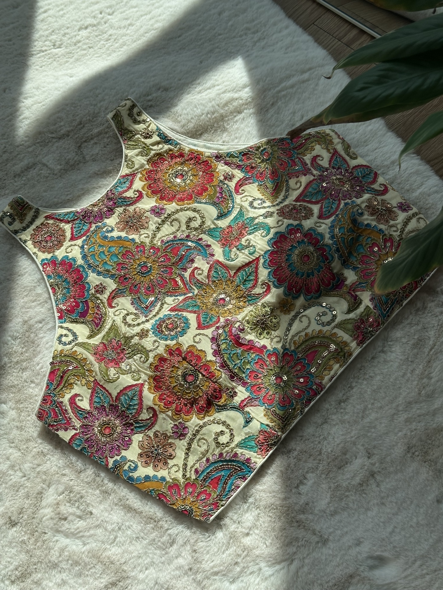 Pure Crepe Halter Neck Blouse
