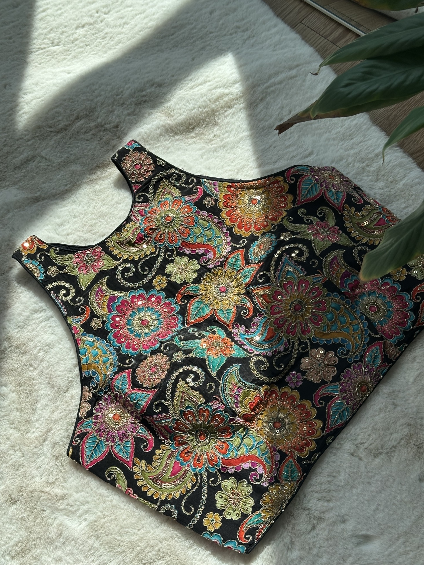 Pure Crepe Halter Neck Blouse
