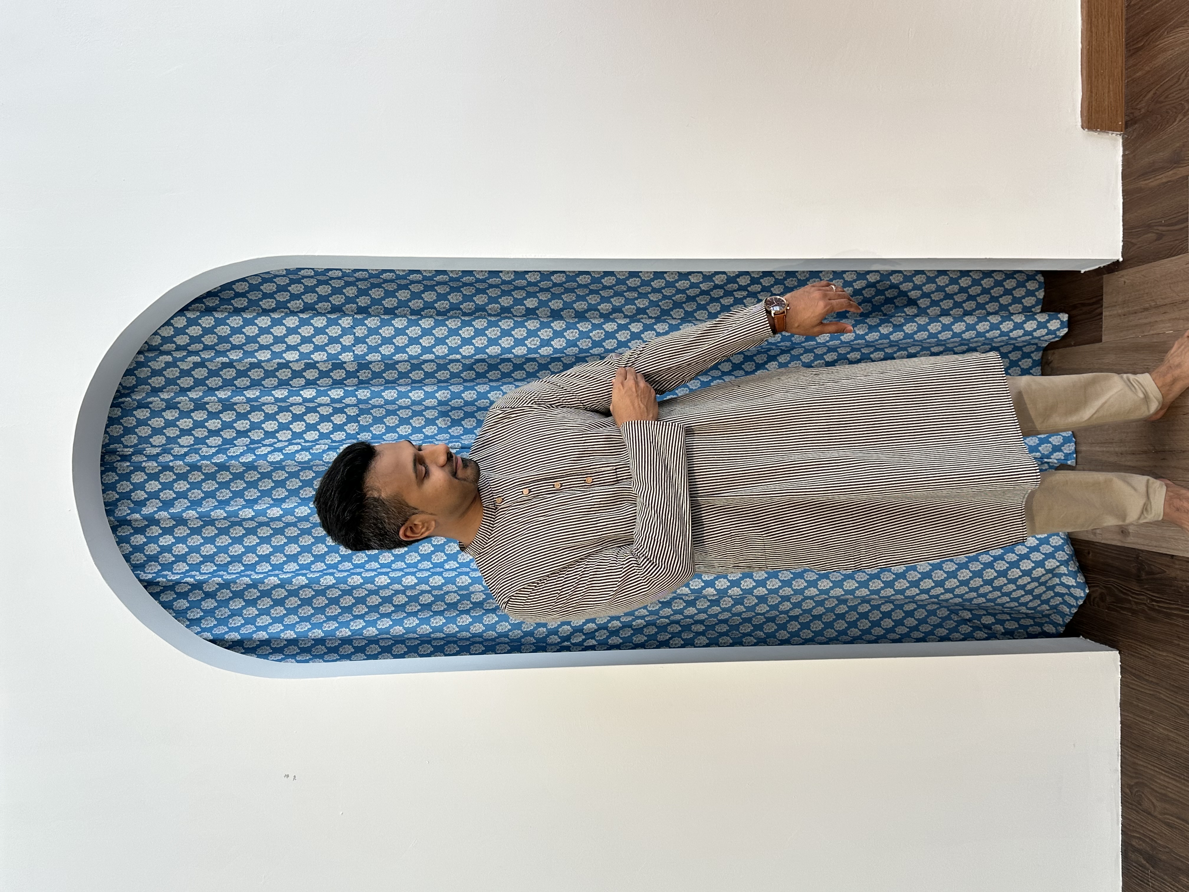 Handblock Stripes Kurta