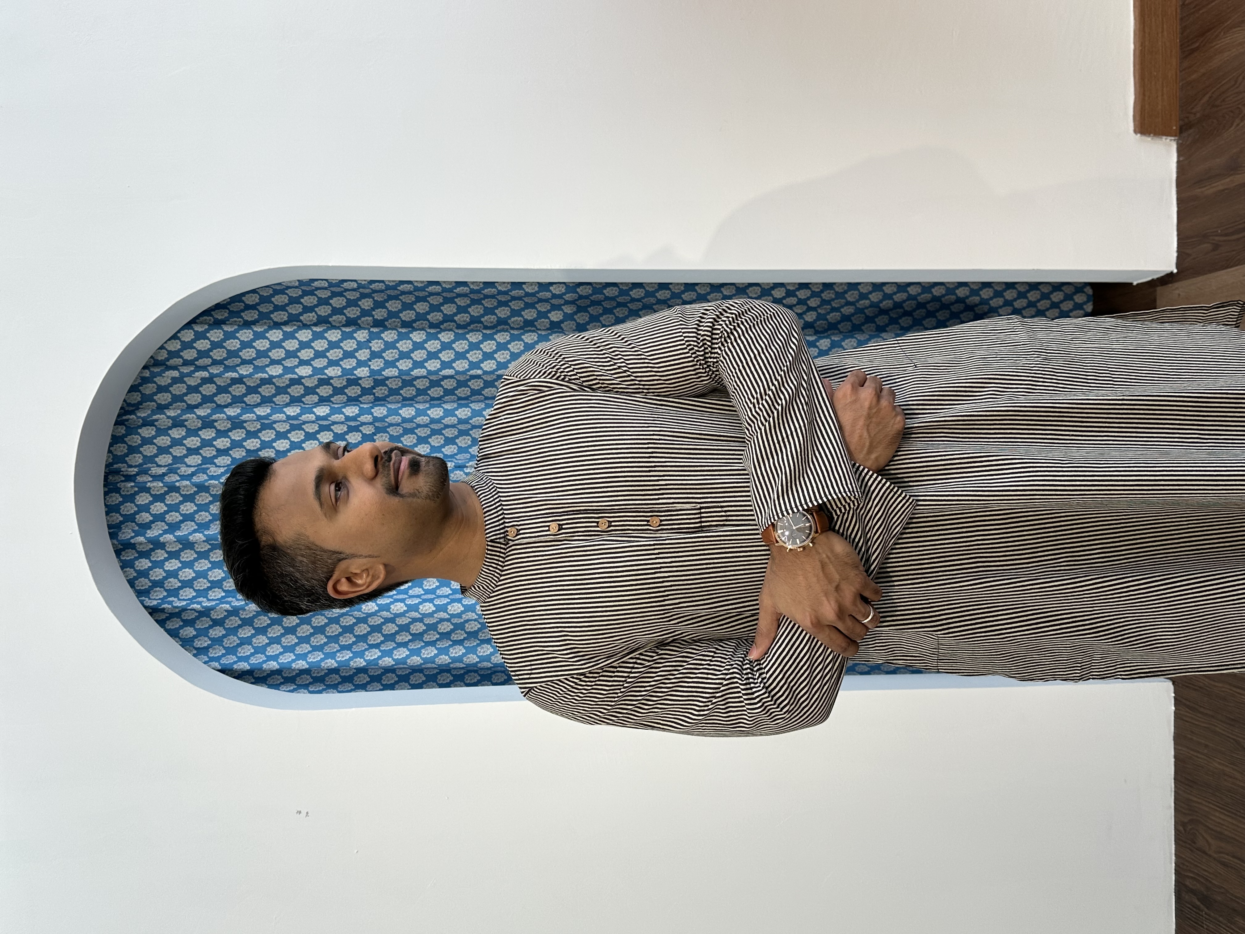 Handblock Stripes Kurta