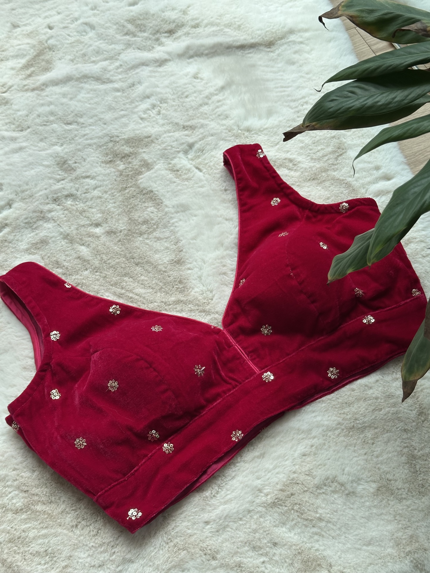 Velvet Readymade Blouse