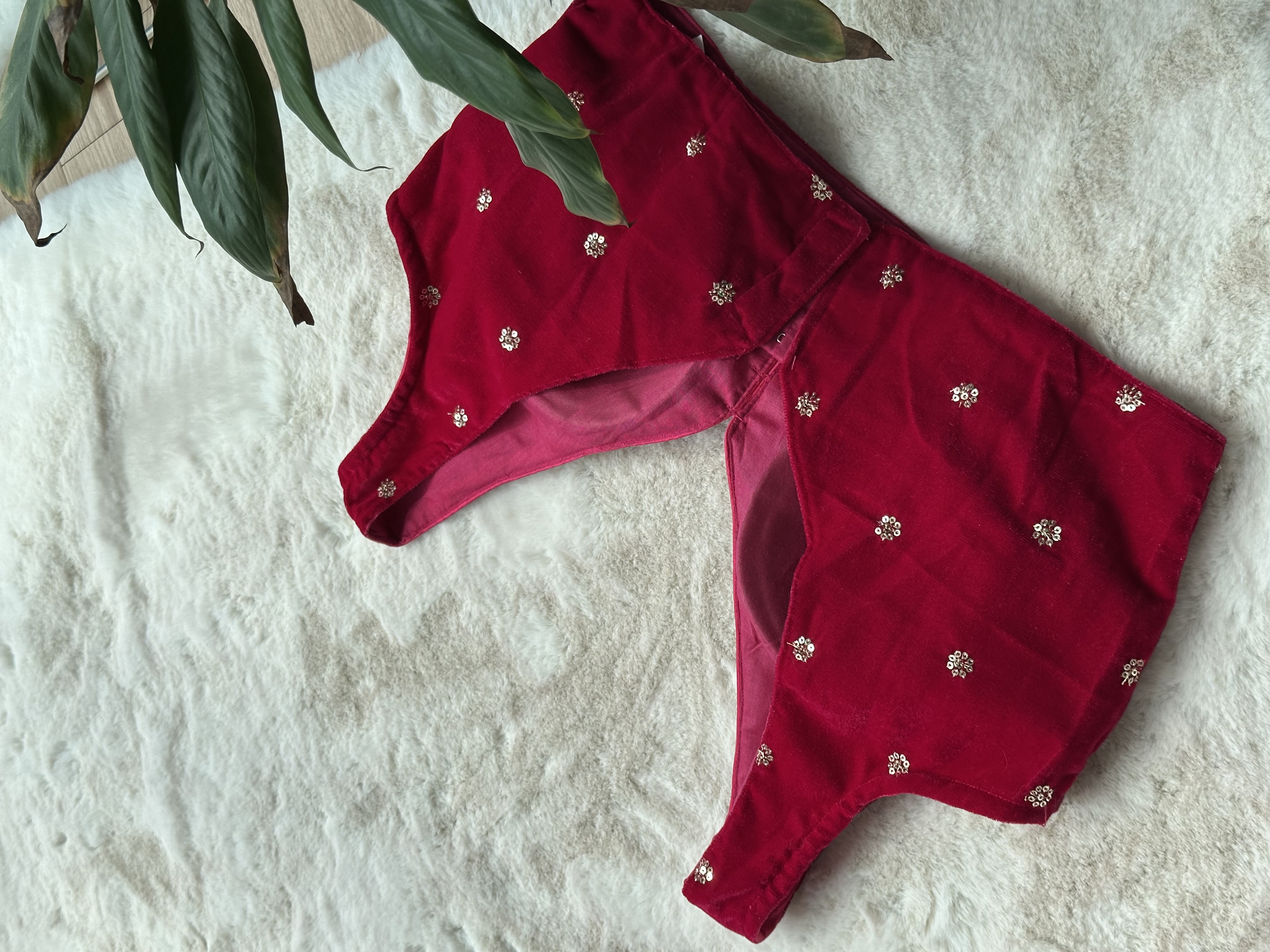 Velvet Readymade Blouse