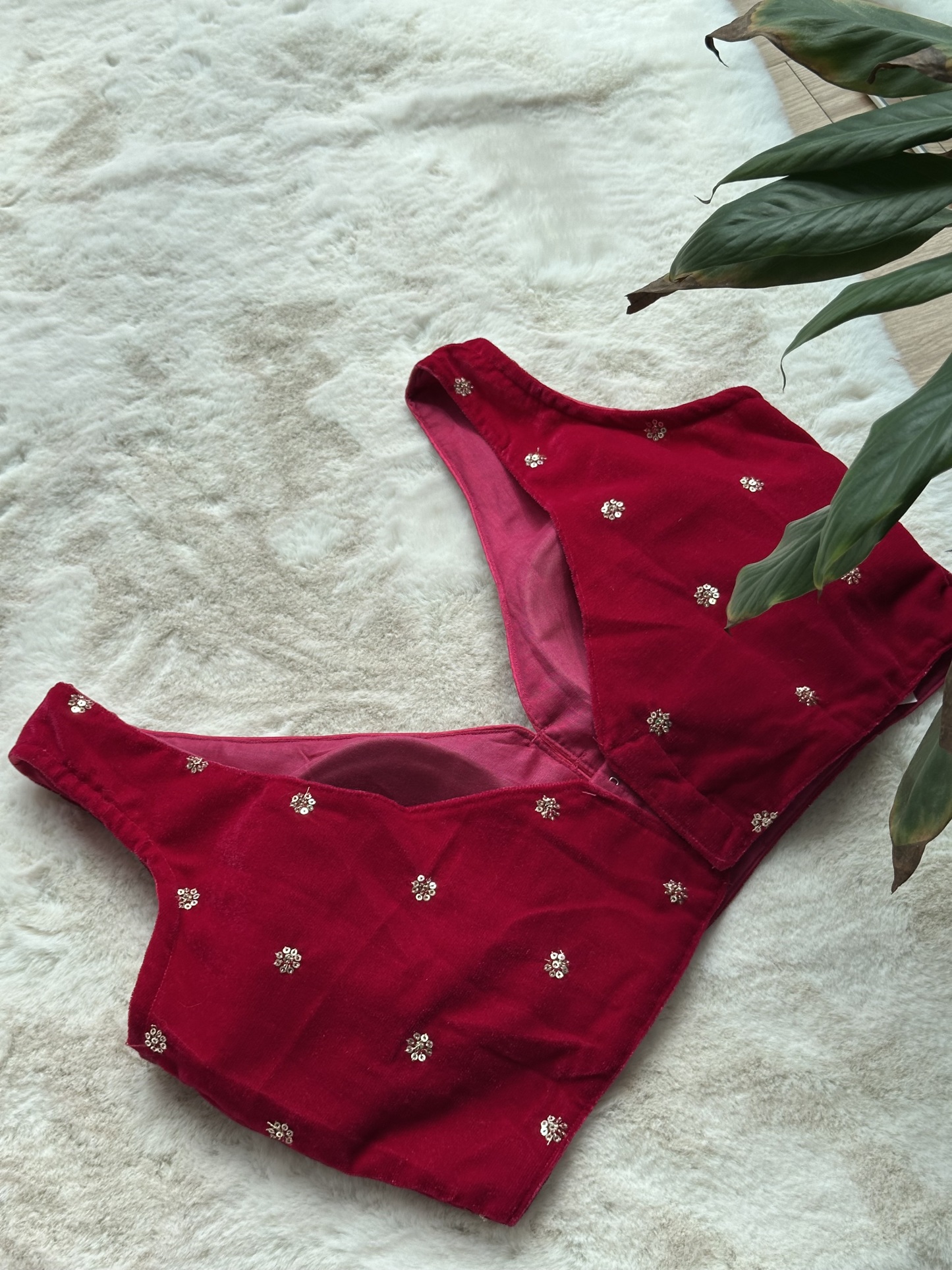 Velvet Readymade Blouse
