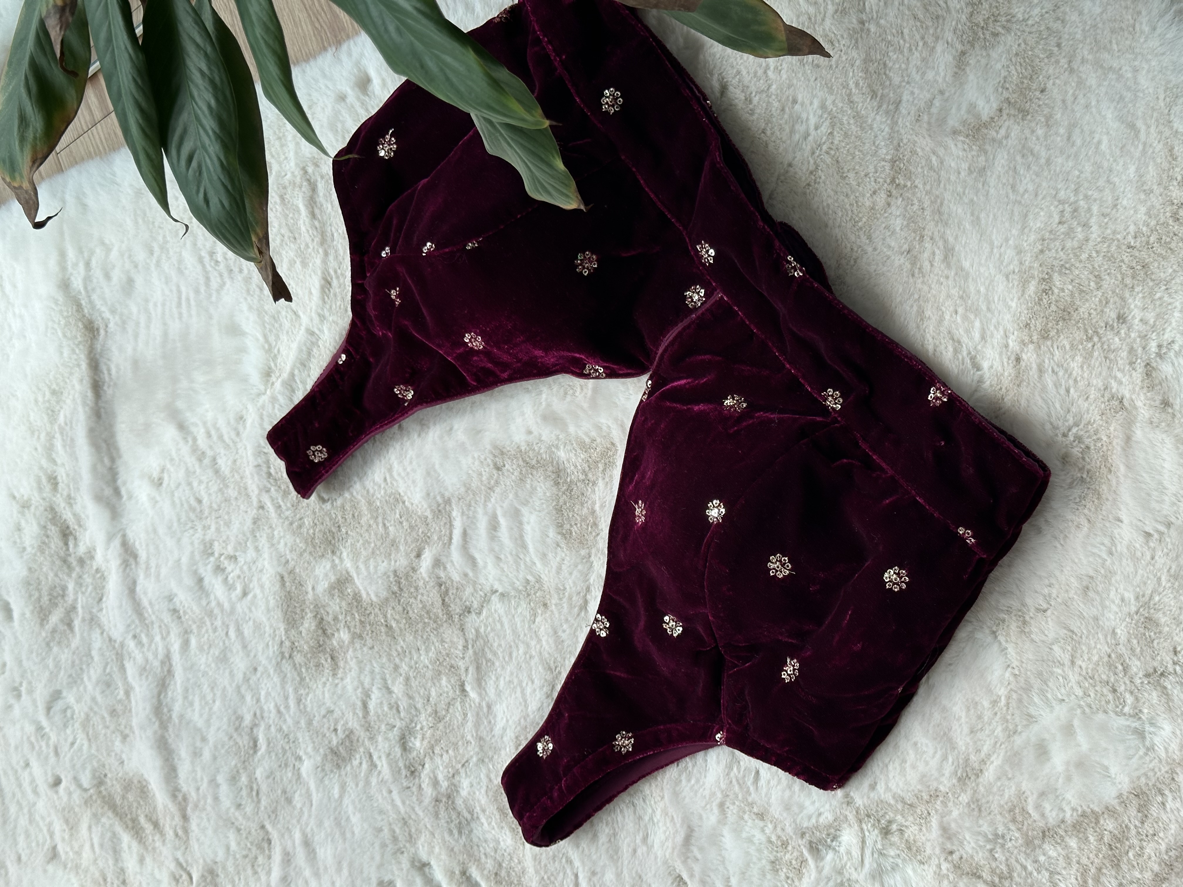 Velvet Readymade Blouse