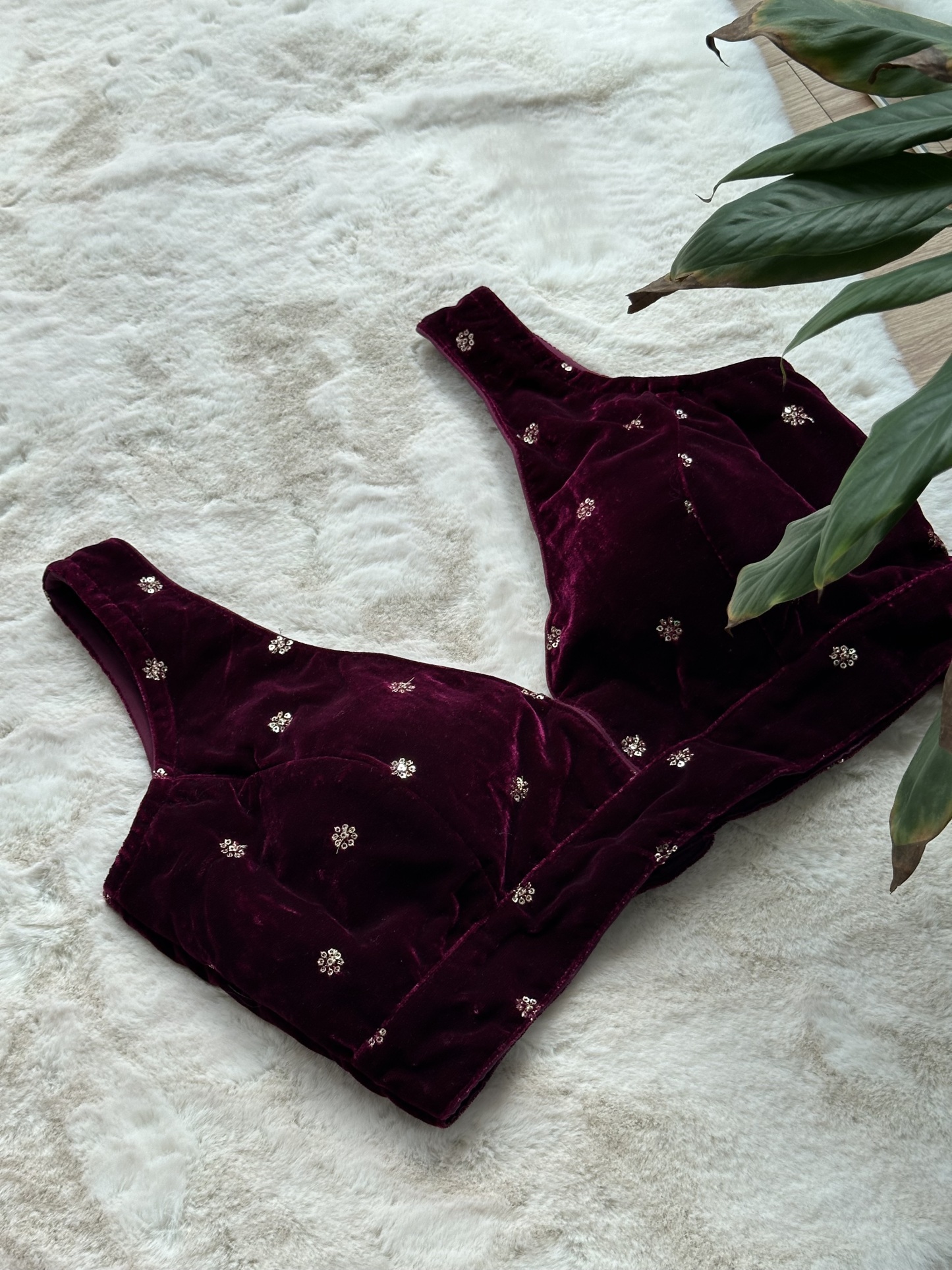 Velvet Readymade Blouse