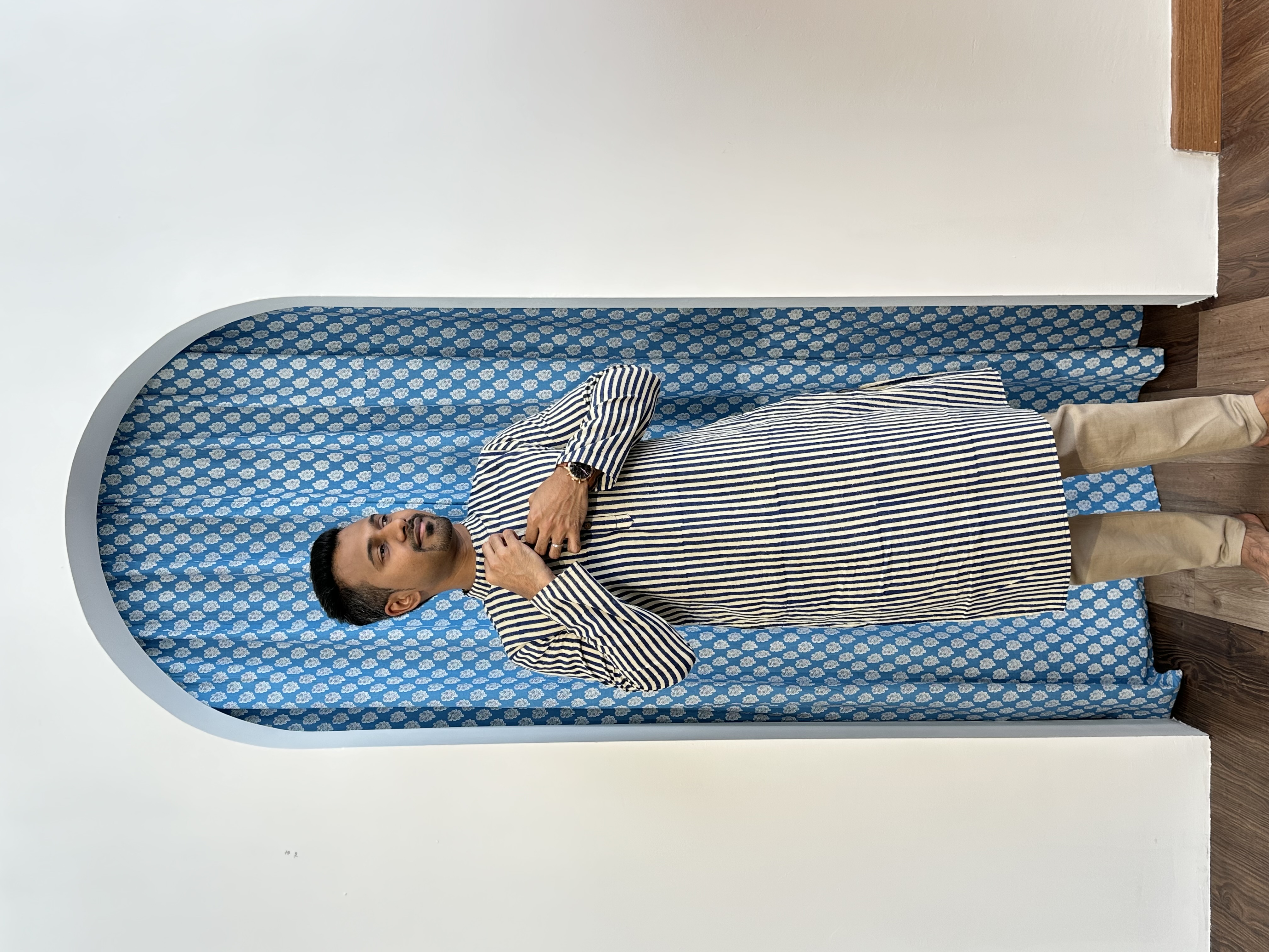 Handblock Stripes Kurta