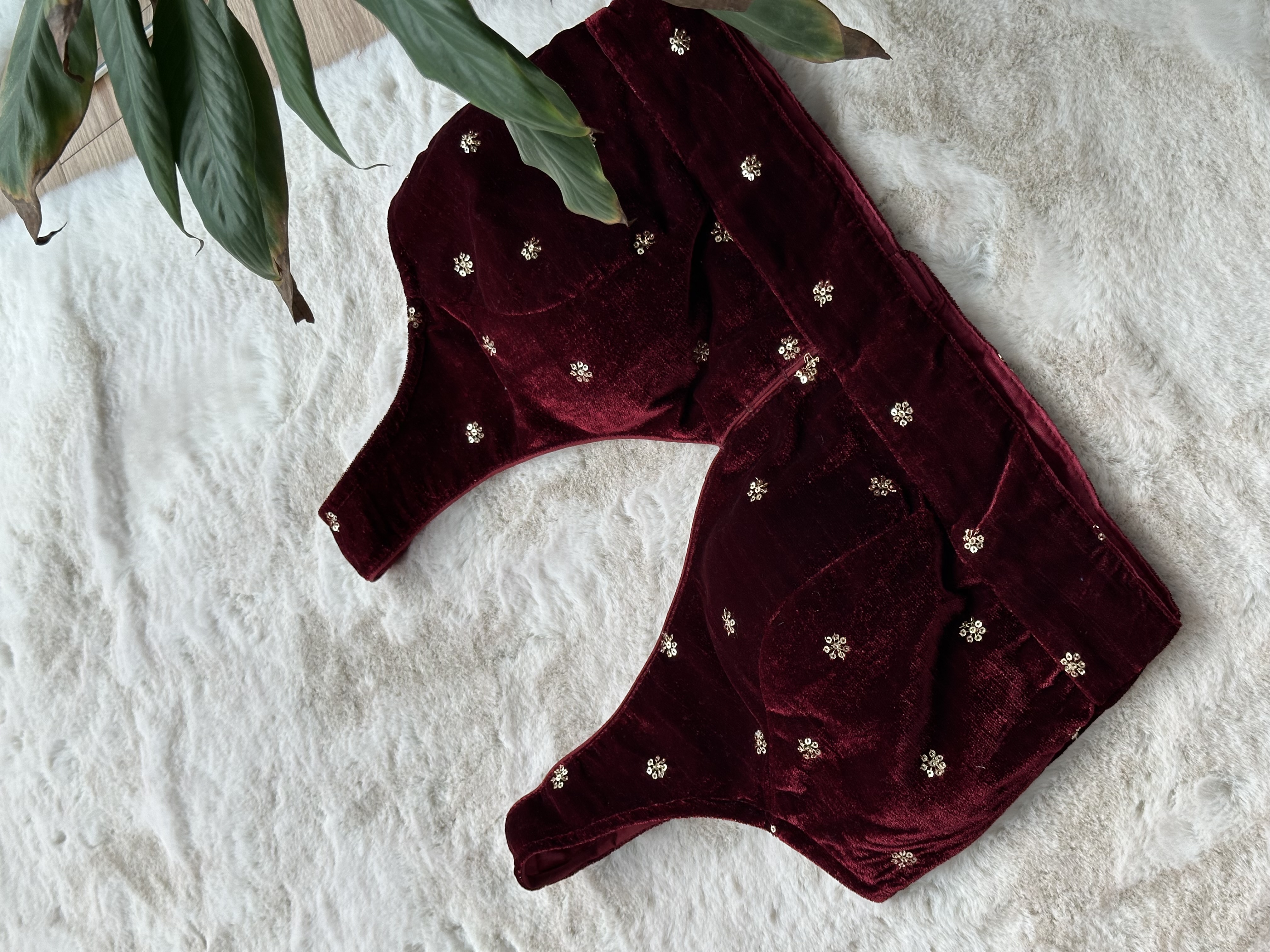 Velvet Readymade Blouse