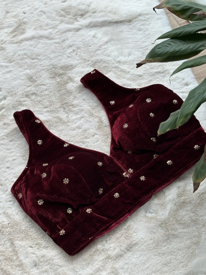 Velvet Readymade Blouse