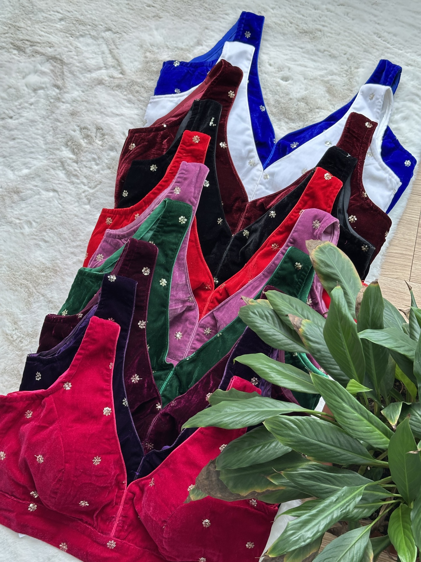 Velvet Readymade Blouse