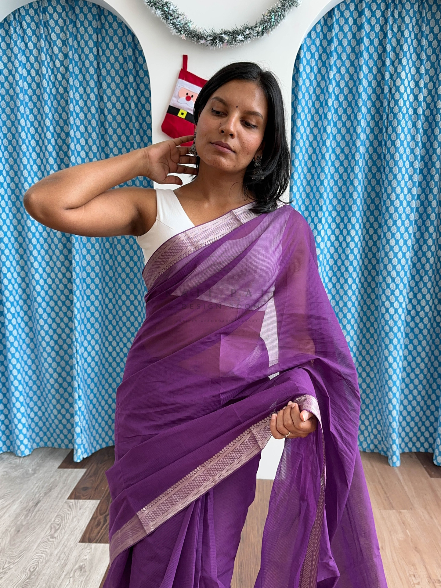 Mangalagiri Silver Border