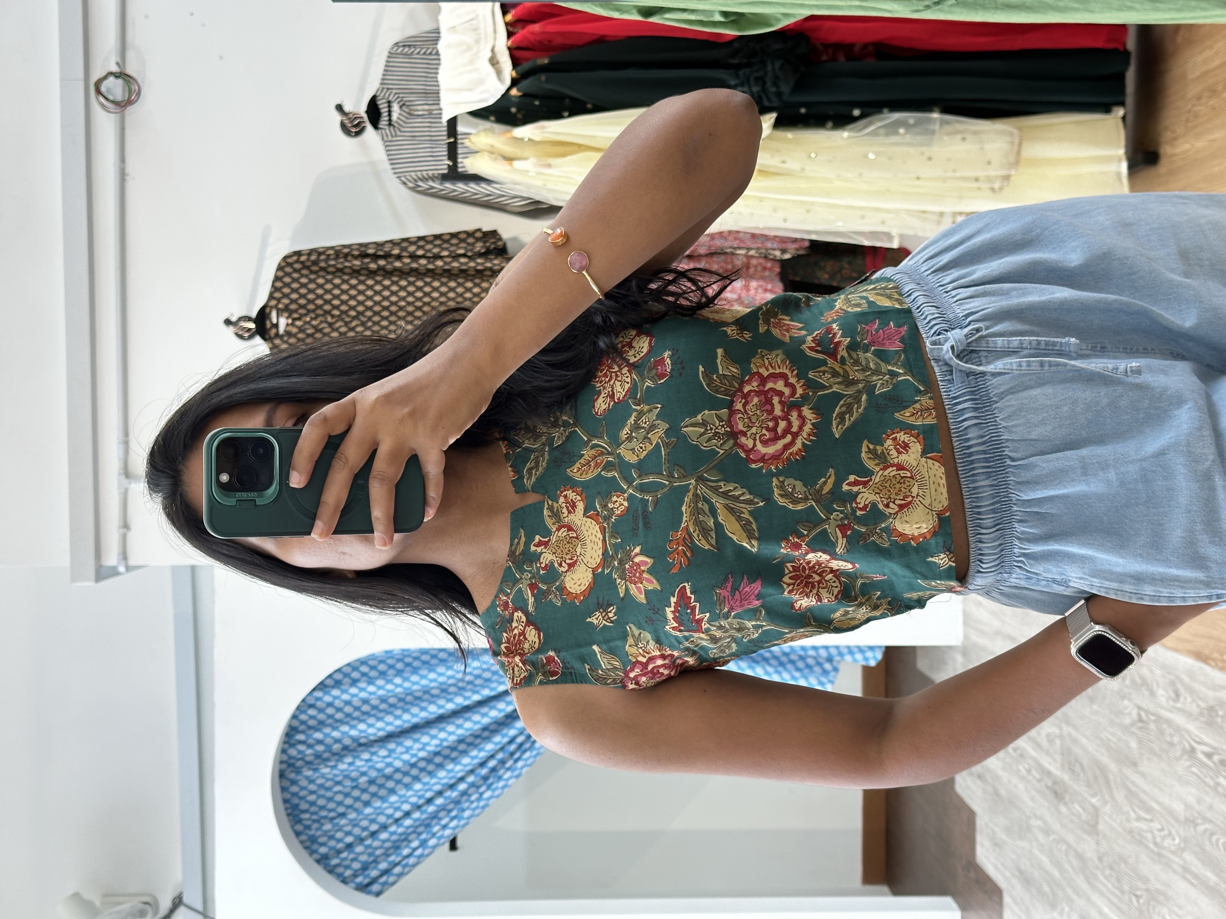 Cotton Crop Top (Green)