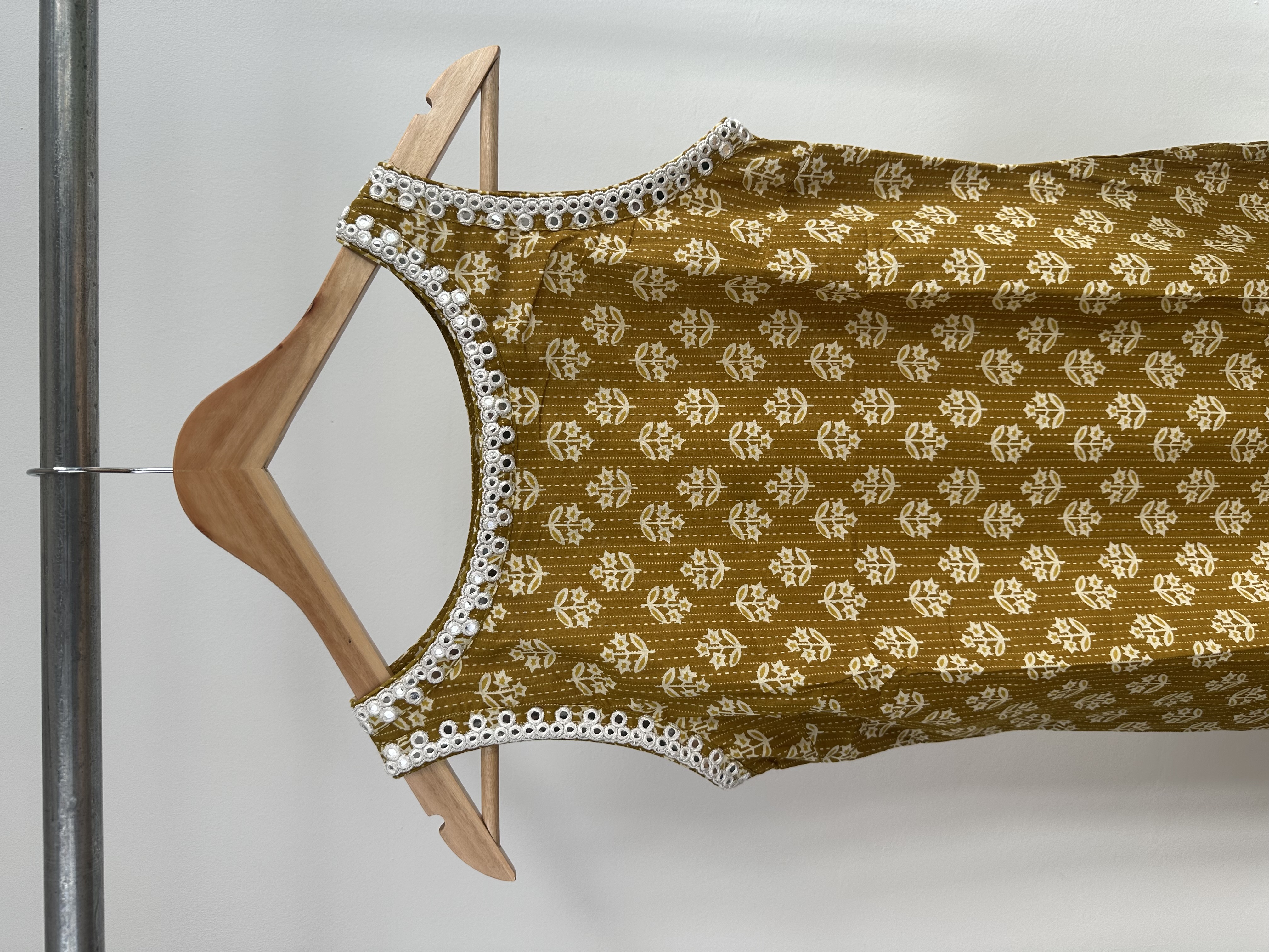 Sleeveless Cotton Kurta