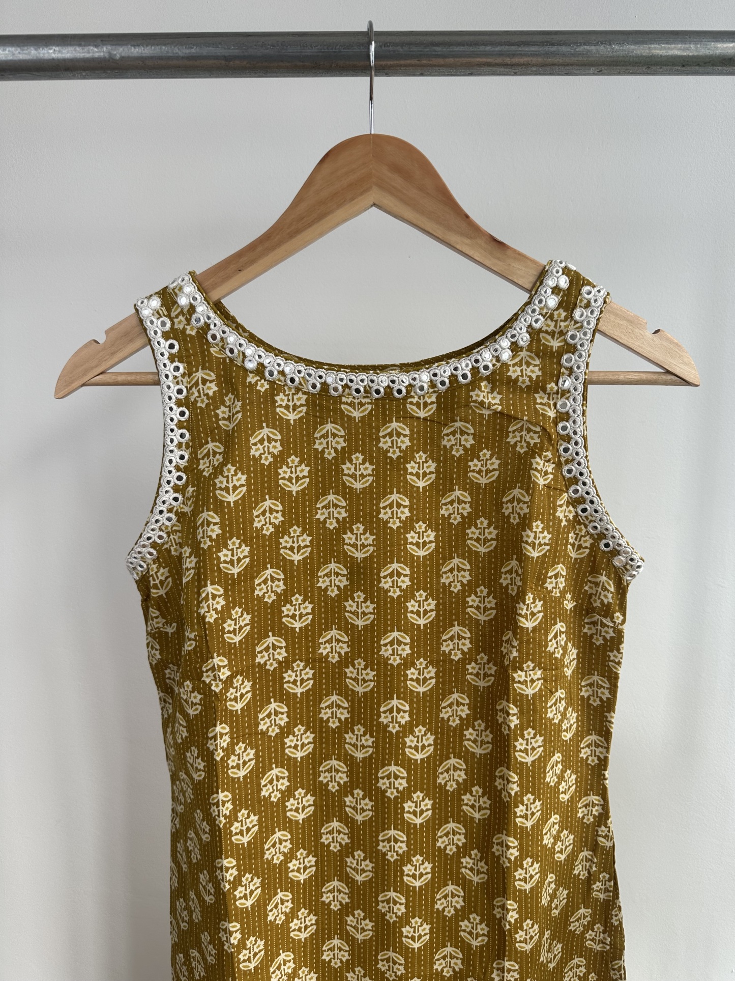 Sleeveless Cotton Kurta