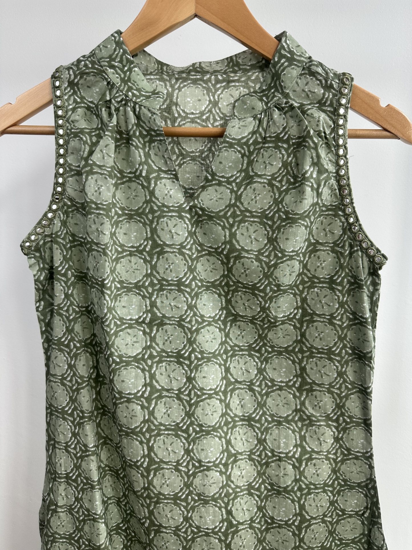 Sleeveless Cotton Kurta