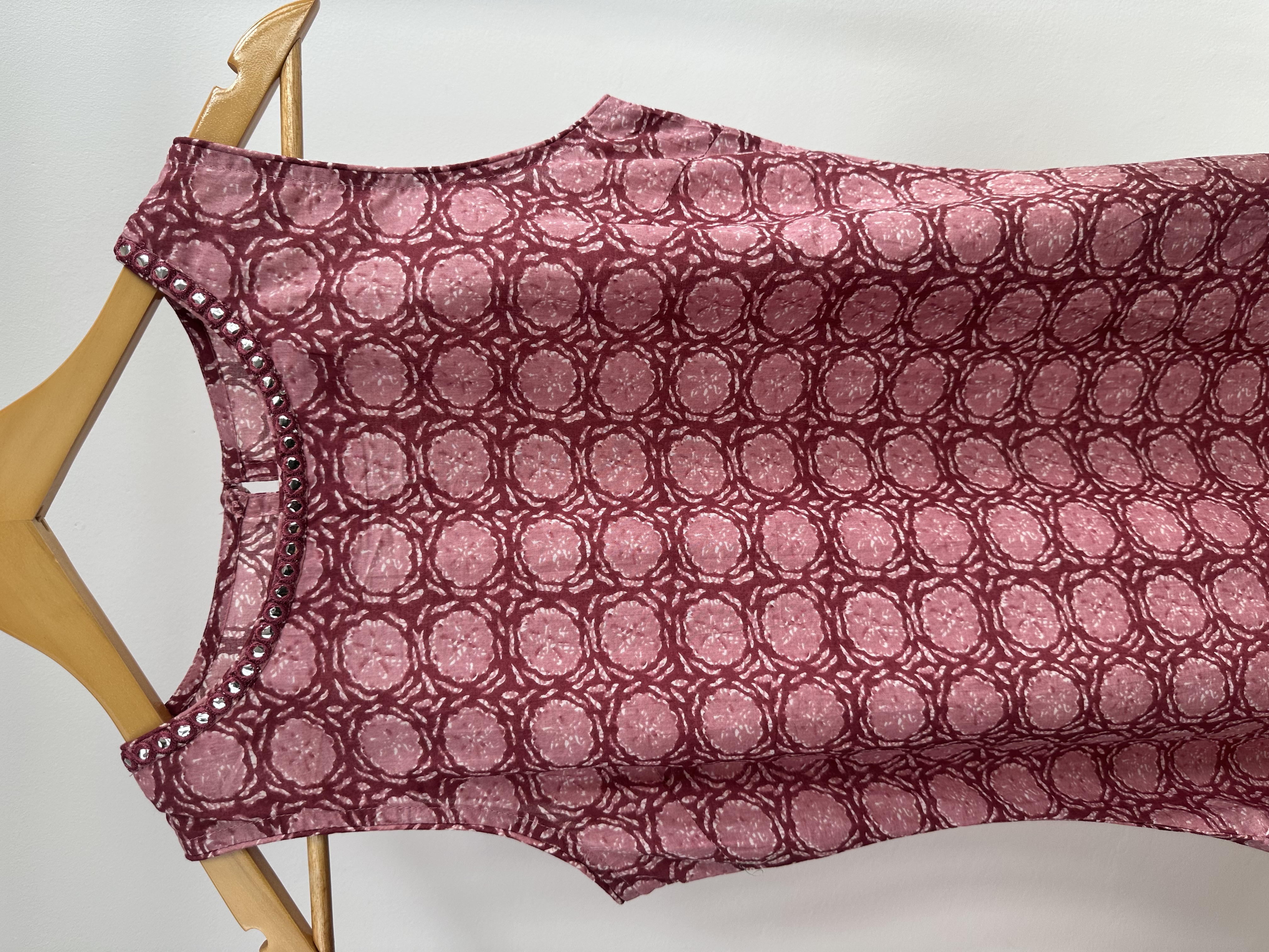 Sleeveless Cotton Kurta